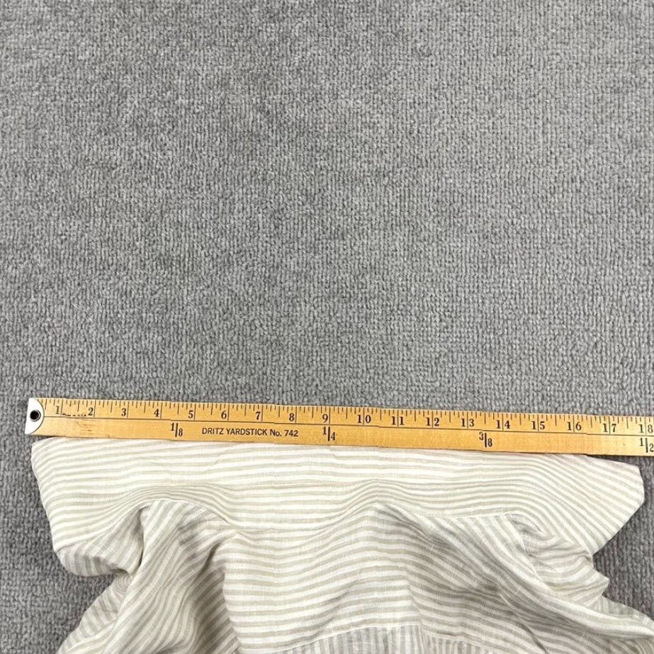 FLAX VINTAGE Solbiati Button Up Shirt Mens 3XL Linen Brown Striped Classic Clothing Mens Regular 3XL Button-Up Shirt Linen European Flax Old Money Size US XXL / EU 58 / 5 - 6 Thumbnail