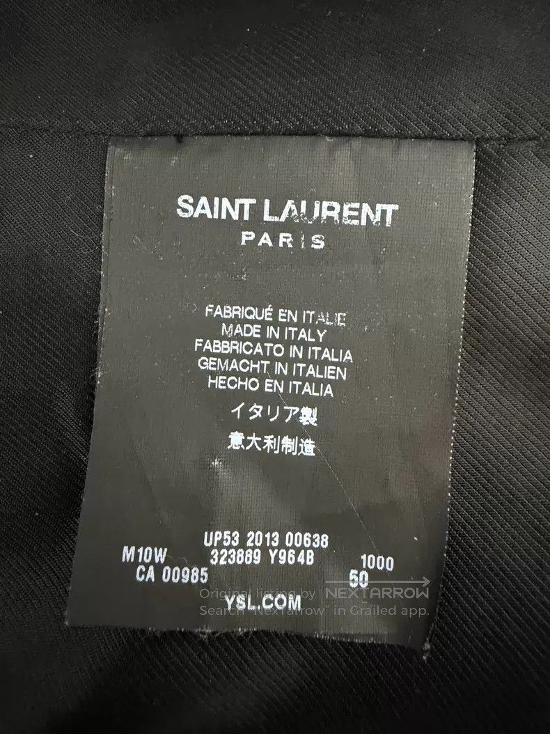 Saint Laurent Paris Saint Laurent Paris Double-row gold anchor buttons black n Size US M / EU 48-50 / 2 - 7 Thumbnail