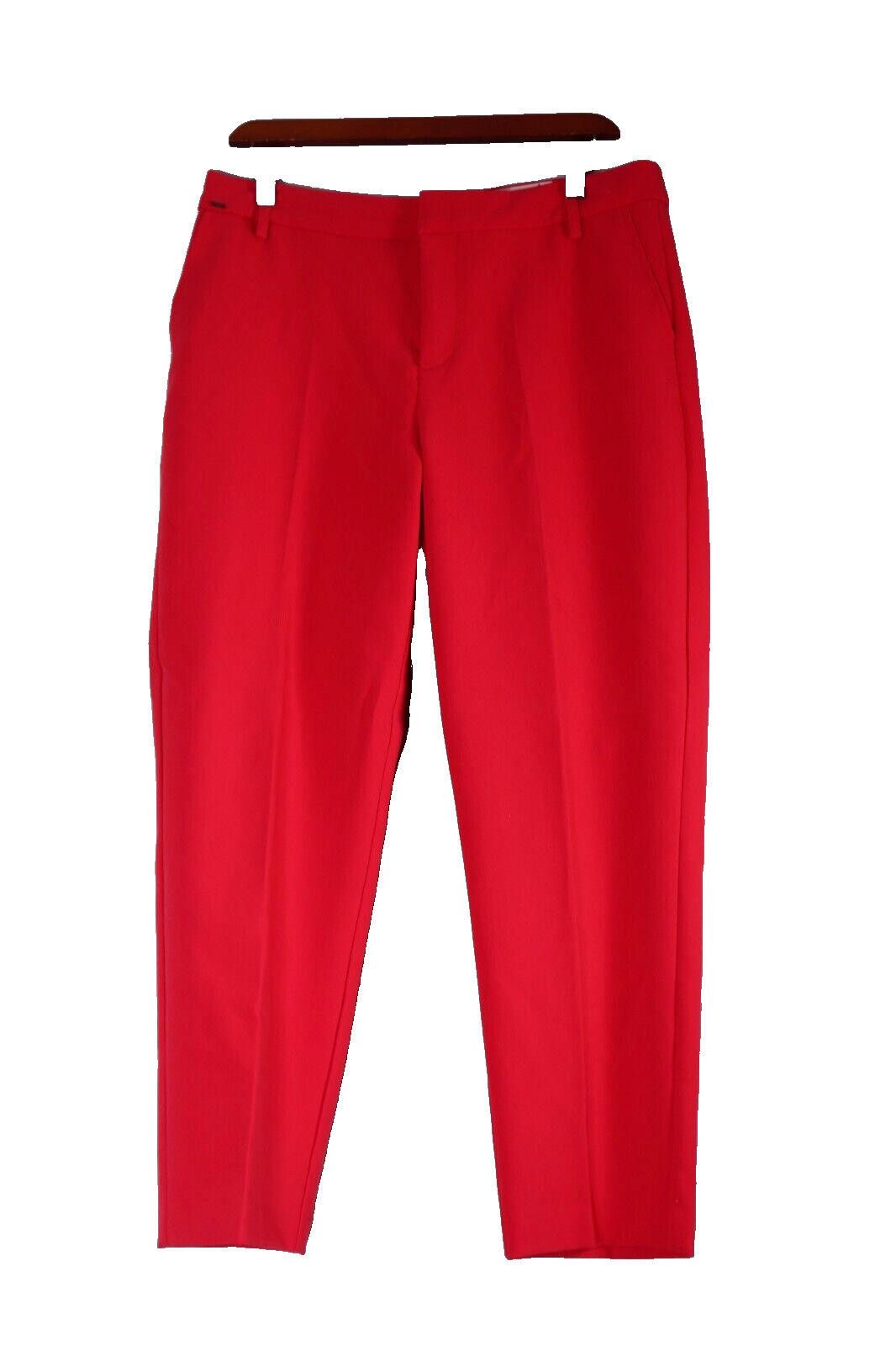 Designer Part Two EU38 US8 Red Clea Pants Mid Rise Crop Trousers Size 30" / US 8 / IT 44 - 3 Thumbnail