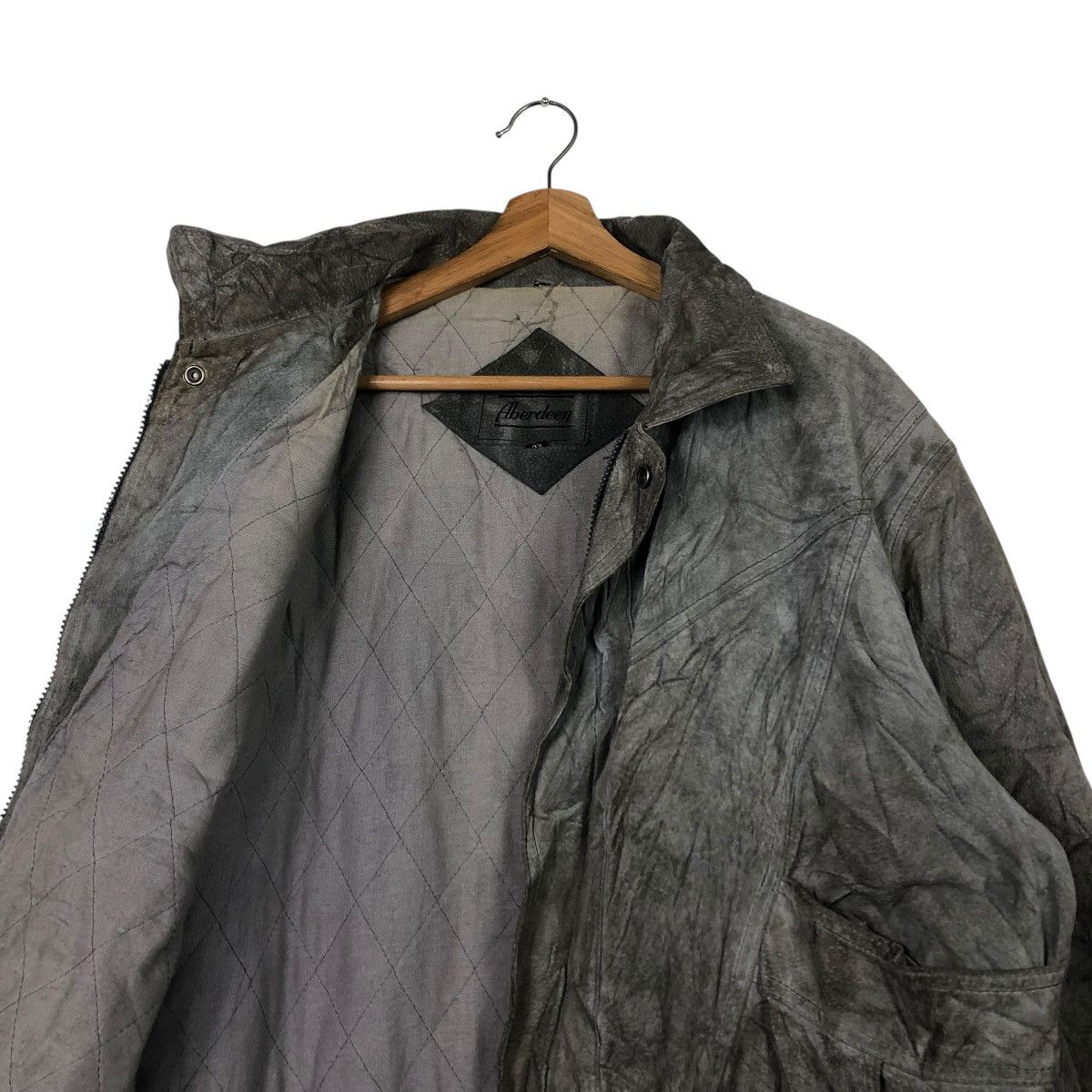Japanese Brand 🔥VINTAGE LEATHER BOMBER JACKET ABERDEEN ISSEY MIYAKE Size US M / EU 48-50 / 2 - 12 Thumbnail
