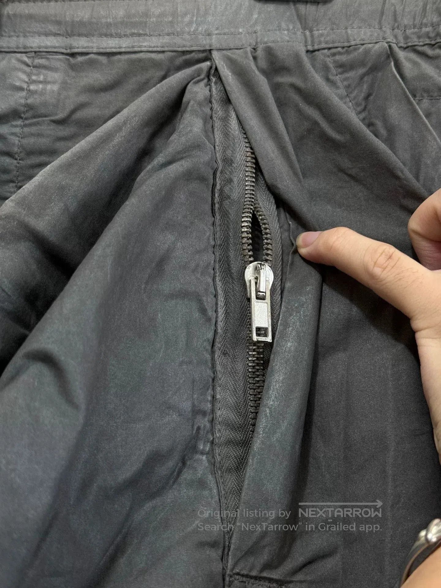 Rick Owens Rick Owens Gray Cargo Drop-Crotch Pants. Size US 28 / EU 44 - 6 Thumbnail