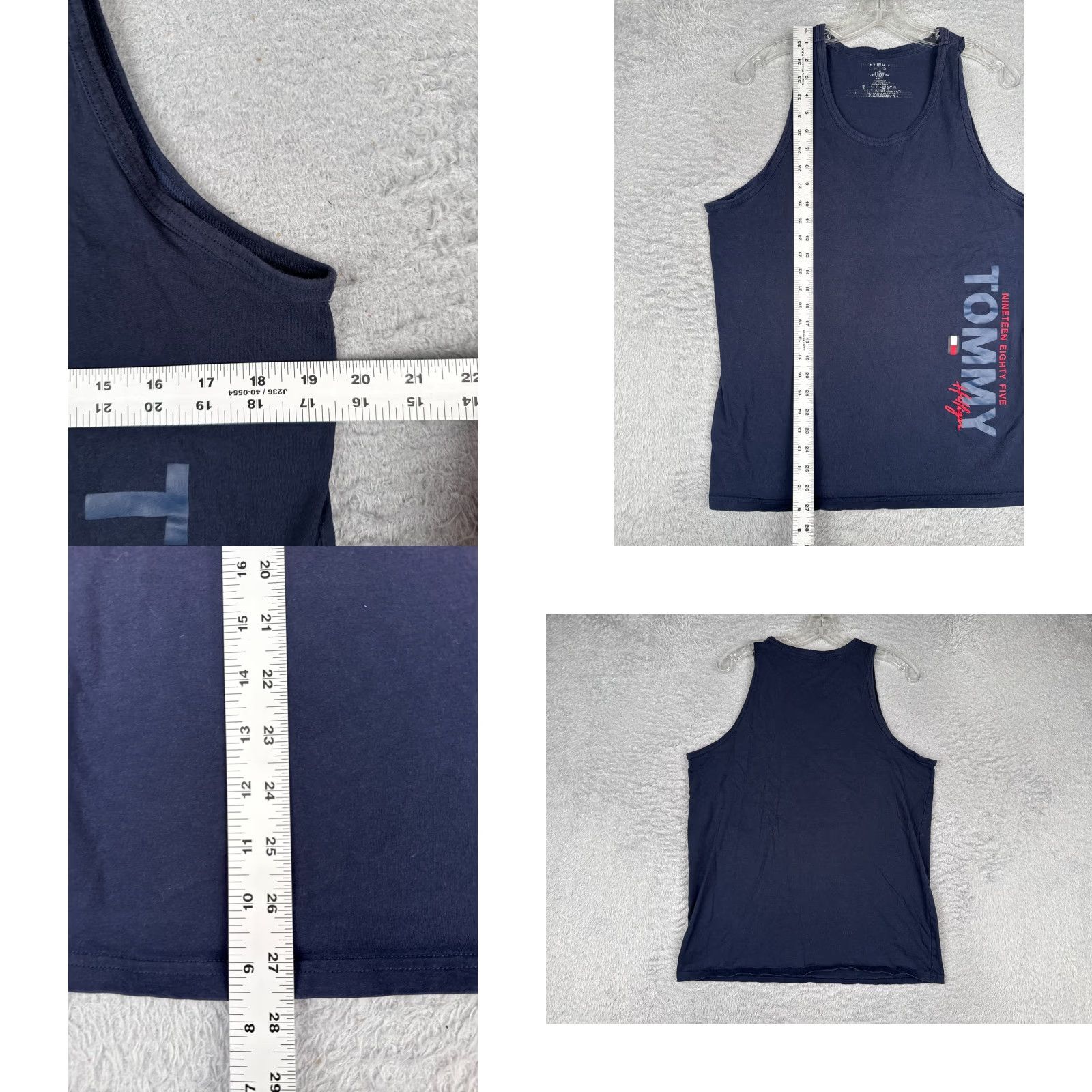 Tommy Hilfiger Tommy Hilfiger Jeans Shirt Women L Blue Tank Sleeveless Scoop Neck Cotton Size L / US 10 / IT 46 - 8 Thumbnail