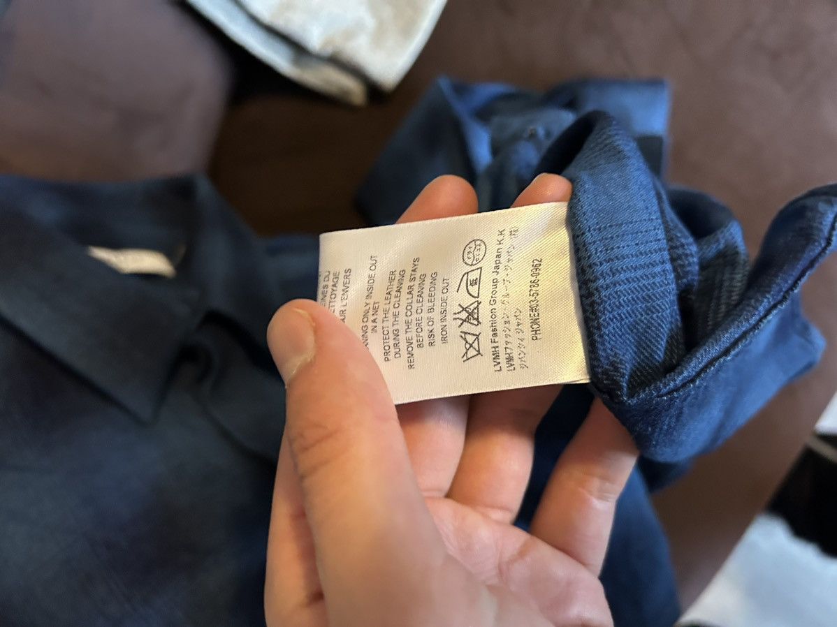 Givenchy Blue Flannel with Leather Star Application Size US M / EU 48-50 / 2 - 13 Thumbnail
