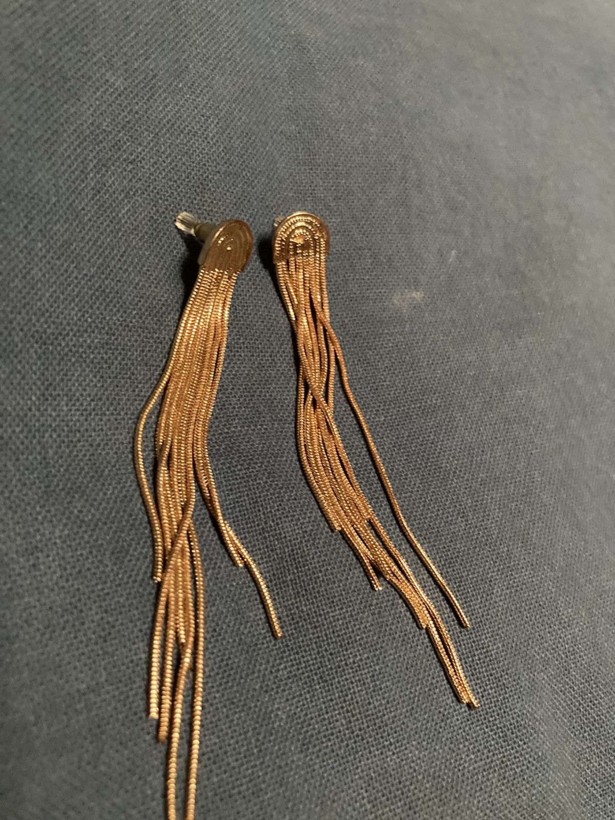 Other Dangly gold plated earrings Size ONE SIZE - 2 Thumbnail