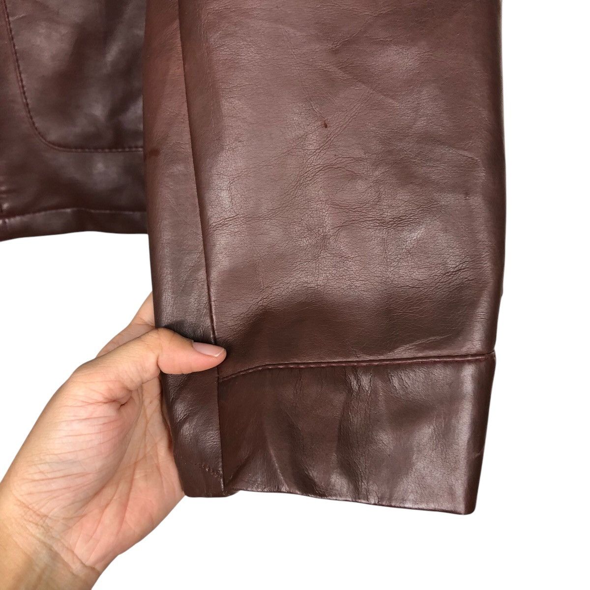 Japanese Brand 📌Vintage Soft Leather Biker Jacket JcPenny Issey Miyake Size US L / EU 52-54 / 3 - 16 Thumbnail