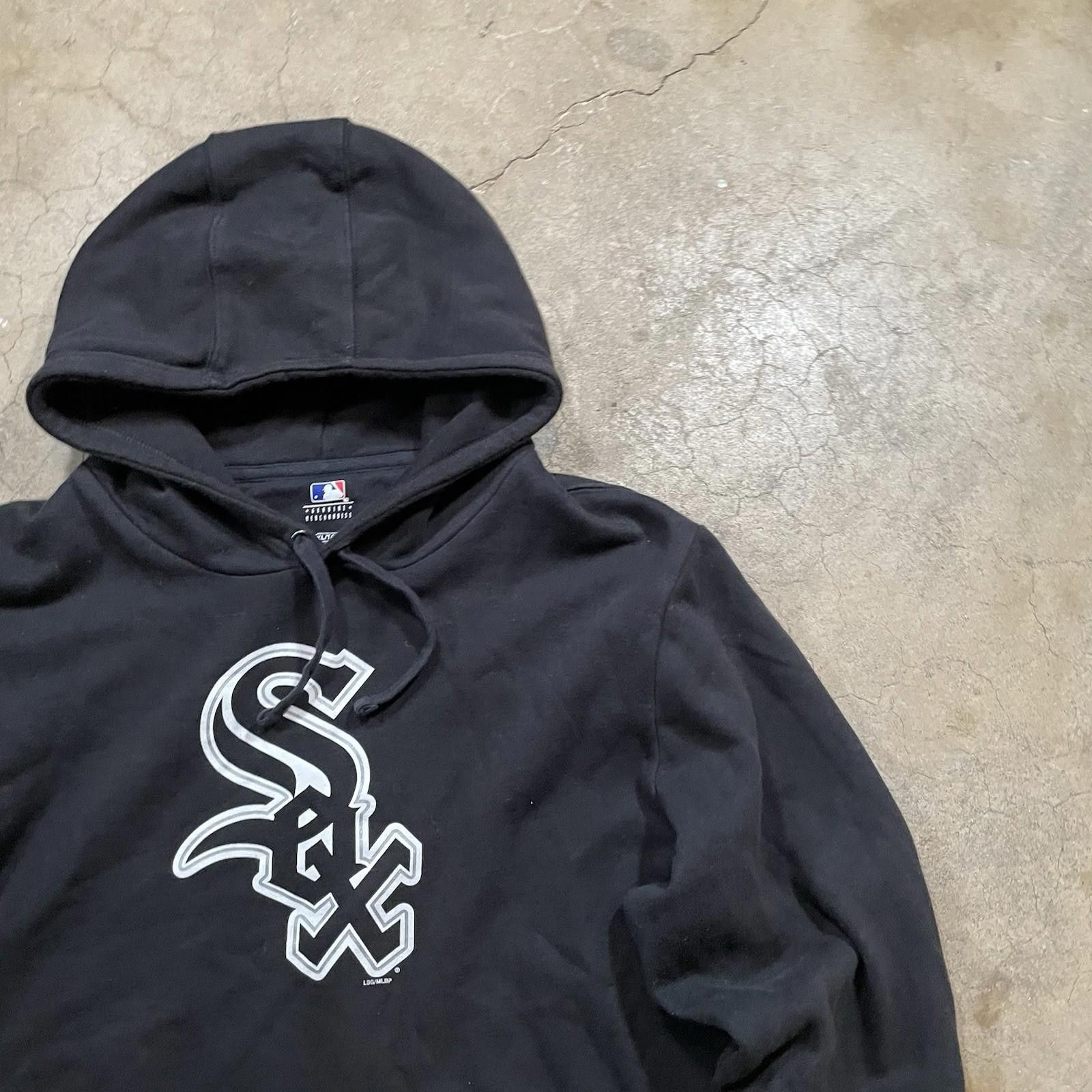 Majestic Chicago White Sox Nike Center check Hoodie Mens XL Pullover Size ONE SIZE - 4 Thumbnail