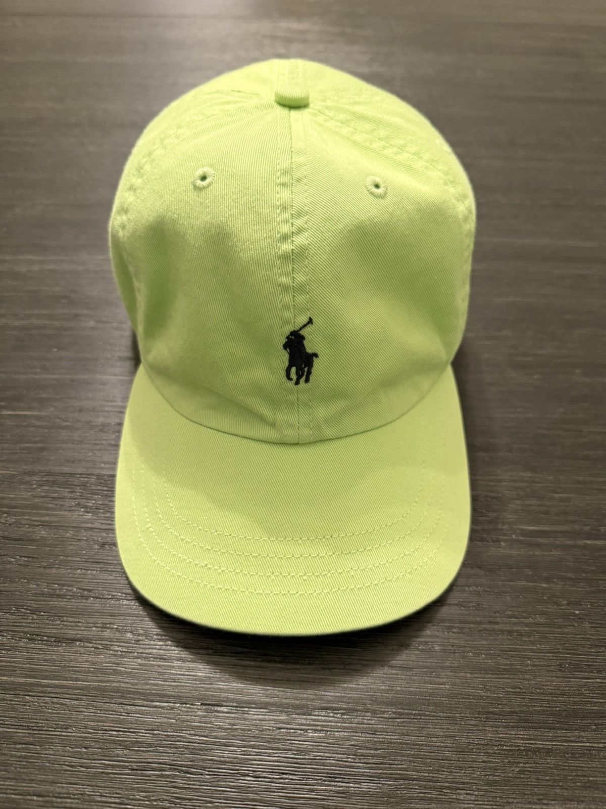 Polo Ralph Lauren Vintage Polo Ralph Lauren Strapback Hat Light Neon Green Size ONE SIZE - 3 Thumbnail
