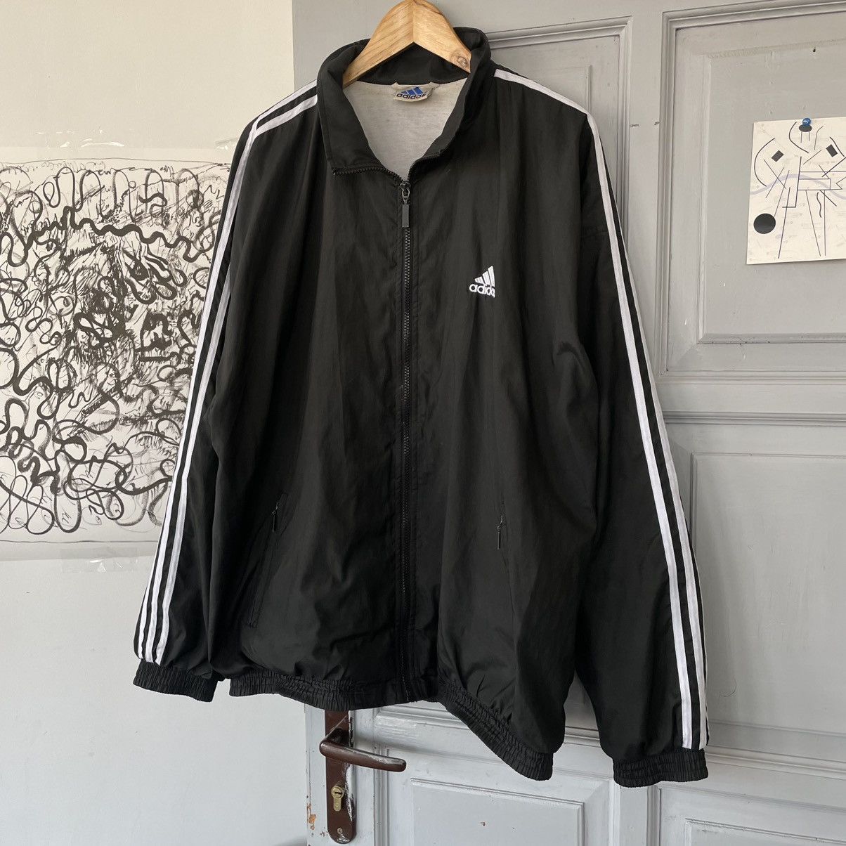 Adidas Vintage Adidas Tracksuit Jacket Three Striped y2k size XL Size US XL / EU 56 / 4 - 4 Thumbnail