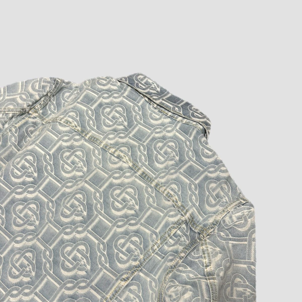 Casablanca Casablanca Bleached Denim Jacket Monogram Size US M / EU 48-50 / 2 - 7 Thumbnail