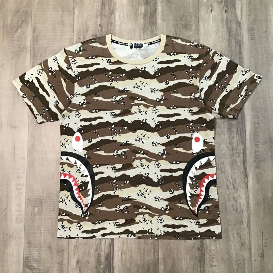 Bape BAPE DESERT CAMO Shark T-shirt a bathing ape Size US L / EU 52-54 / 3 - 1 Thumbnail