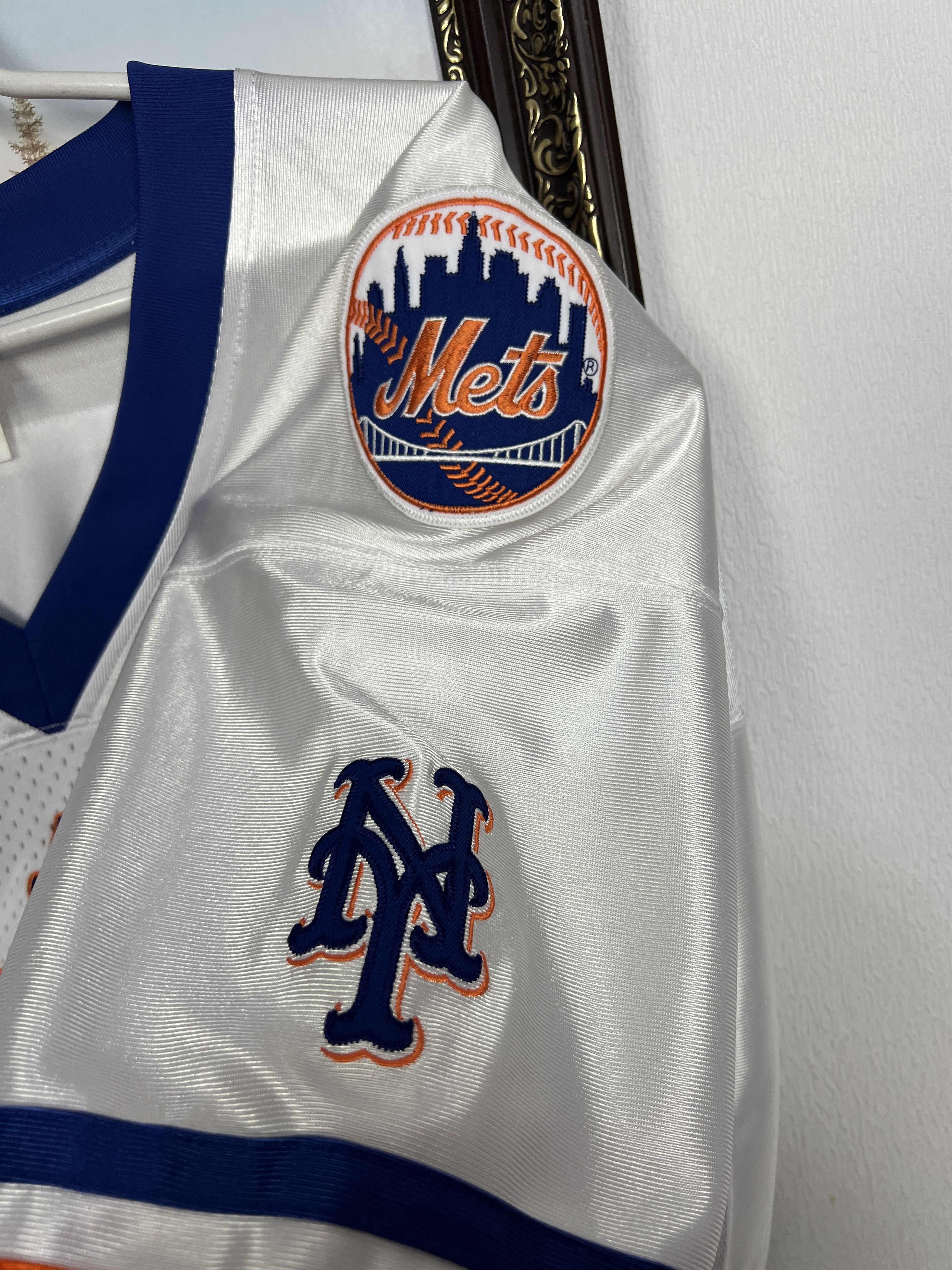 Vintage Lee Sport New York Mets Satin Mesh Jersey MLB Patch Size US L / EU 52-54 / 3 - 5 Thumbnail