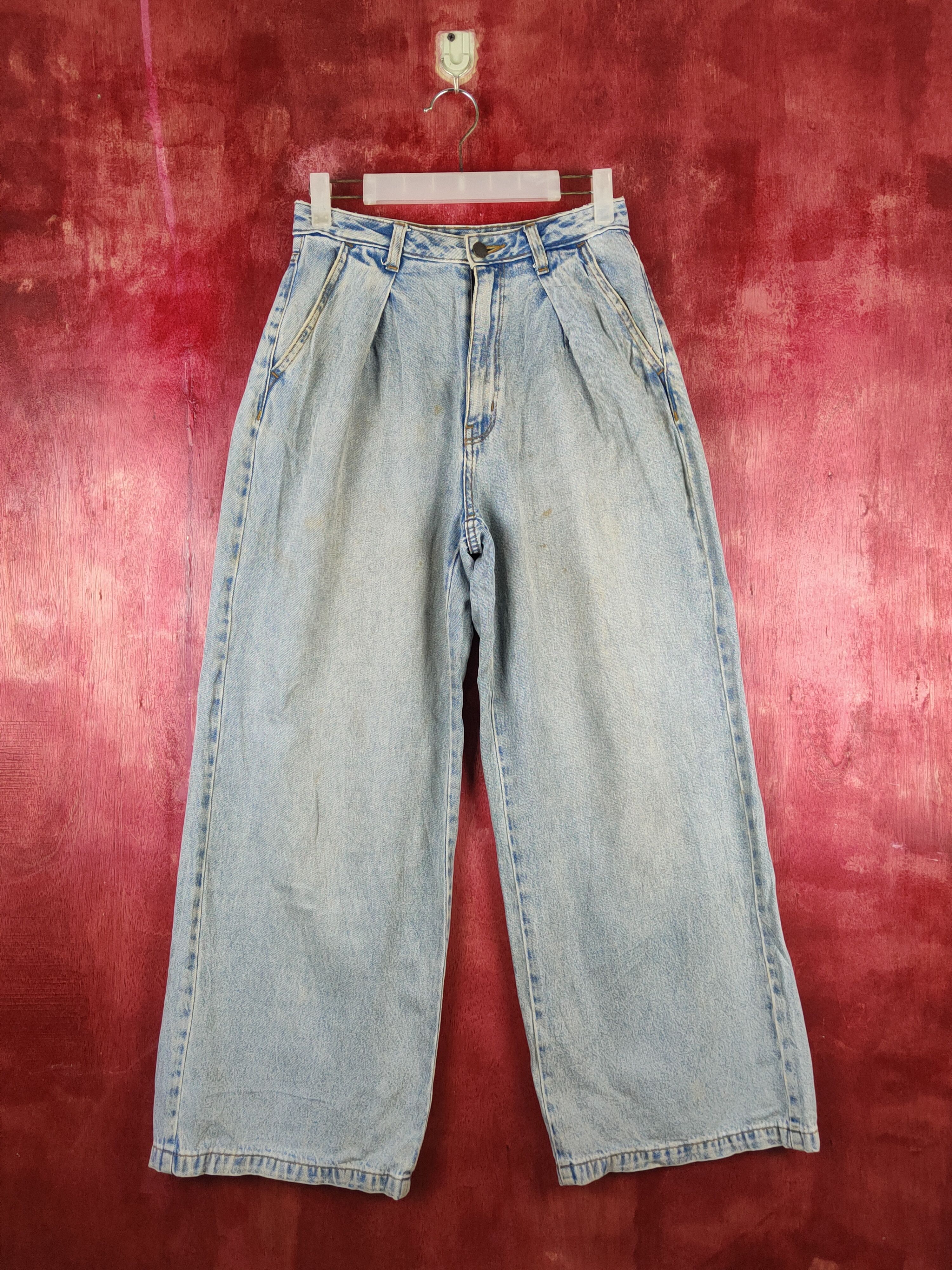 image of Distressed Denim x Gu Blue Faded Distressed Ripped Jeans S1774 in Blue Denim, Women's (Size 27)
