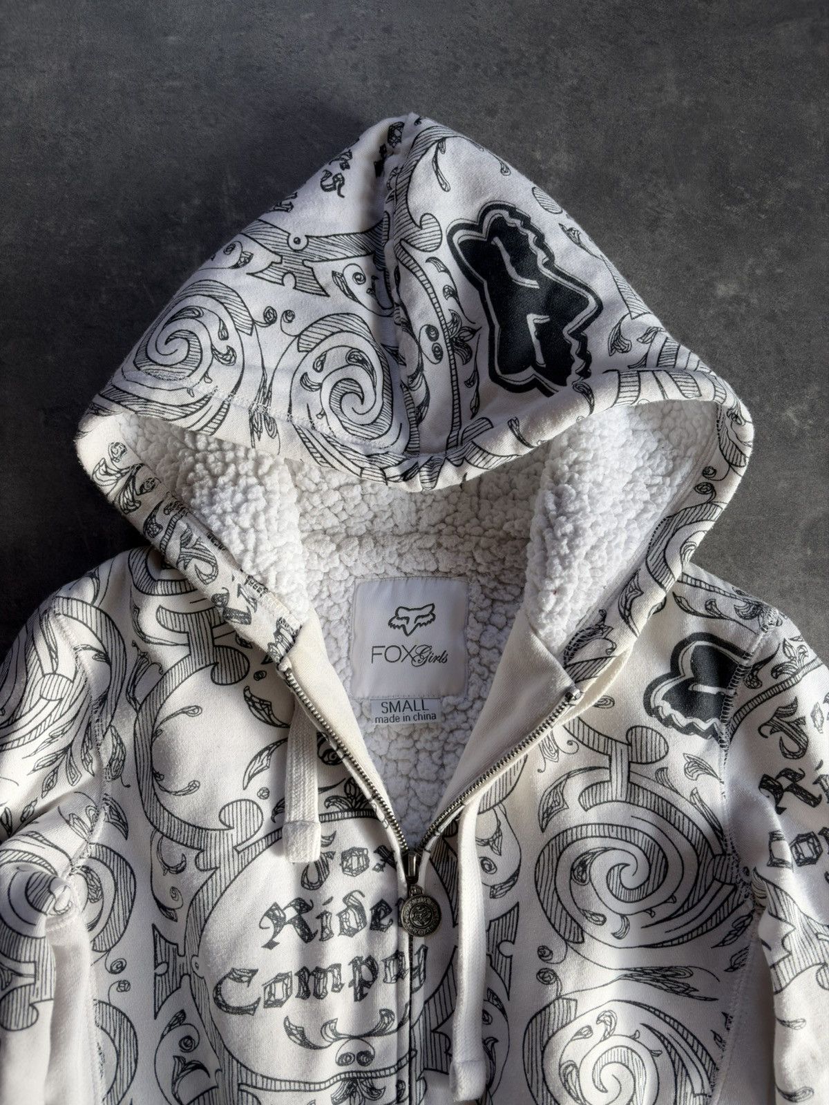 Fox Racing 00s Fox Racing Girl Cyber AOP Zip Hoodie S Size S / US 4 / IT 40 - 8 Thumbnail