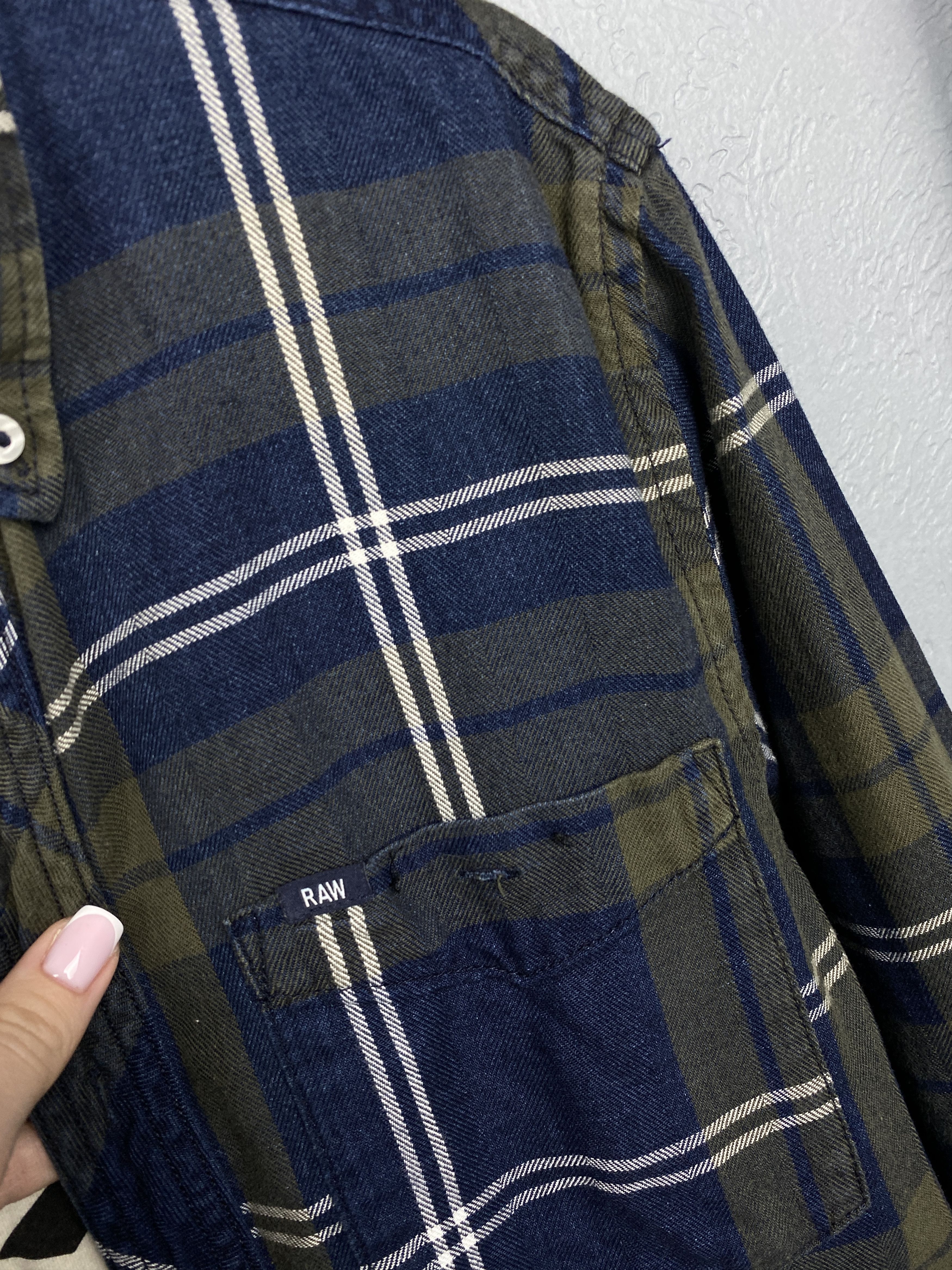 G-Star G Star Raw Mens Flannel Plaid Shirt Size US M / EU 48-50 / 2 - 3 Thumbnail