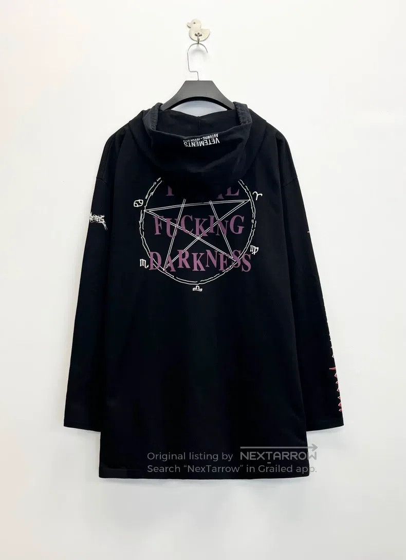 Vetements Vetements Pentagram Dirty Slogan Logo Long Hoodie Size US L / EU 52-54 / 3 - 2 Thumbnail