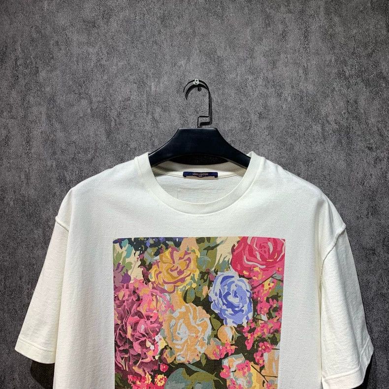 Louis Vuitton Louis Vuitton White floral short sleeves 2501-Nextarrow Size US XXL / EU 58 / 5 - 5 Thumbnail