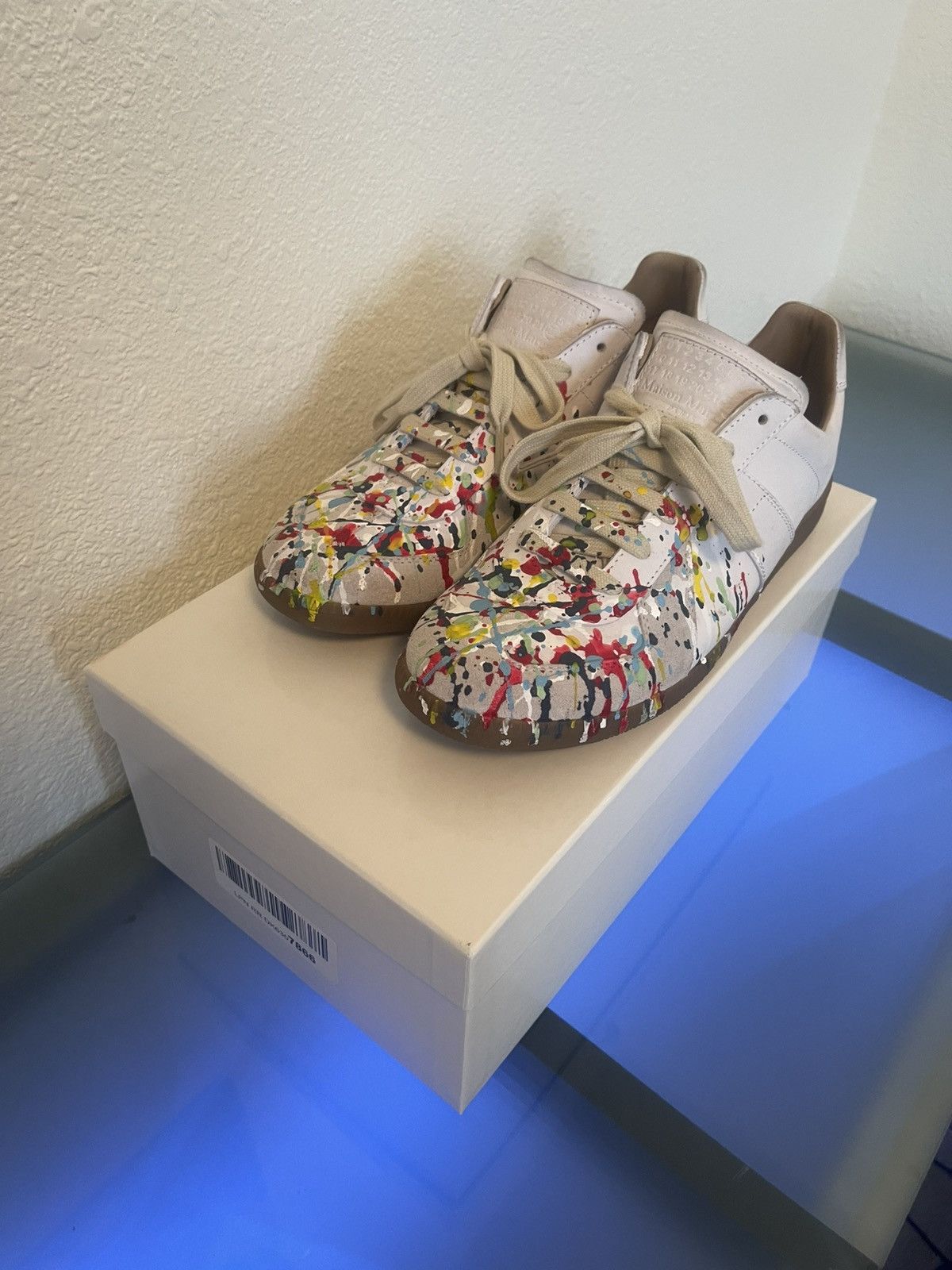 Maison Margiela Maison Margiela Paint Splatter Gats Sneakers Size US 8 / EU 41 - 2 Thumbnail