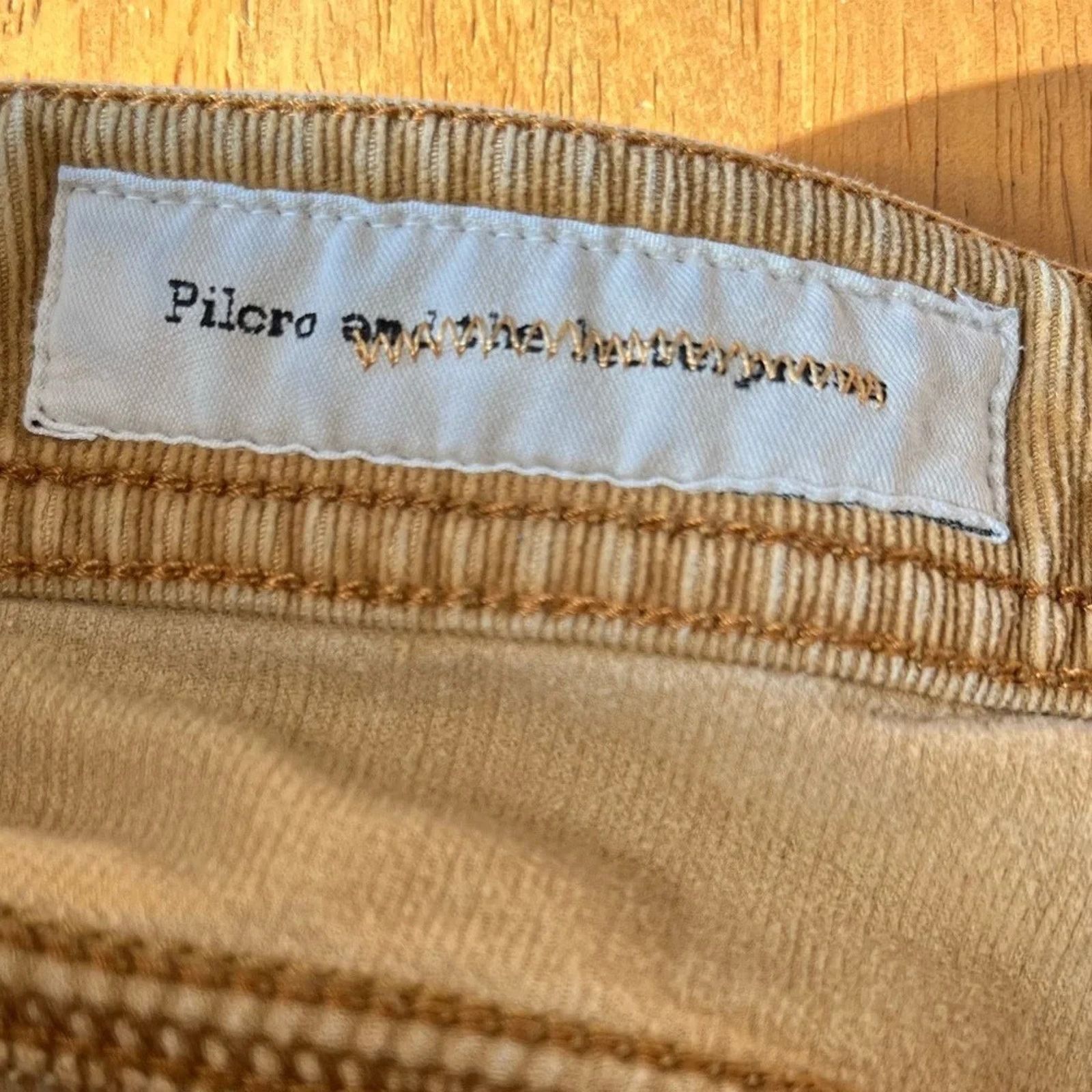 The Unbranded Brand Pilcro by Anthropologie corduroy pants, back pockets, sz 29 Size 29" - 6 Thumbnail