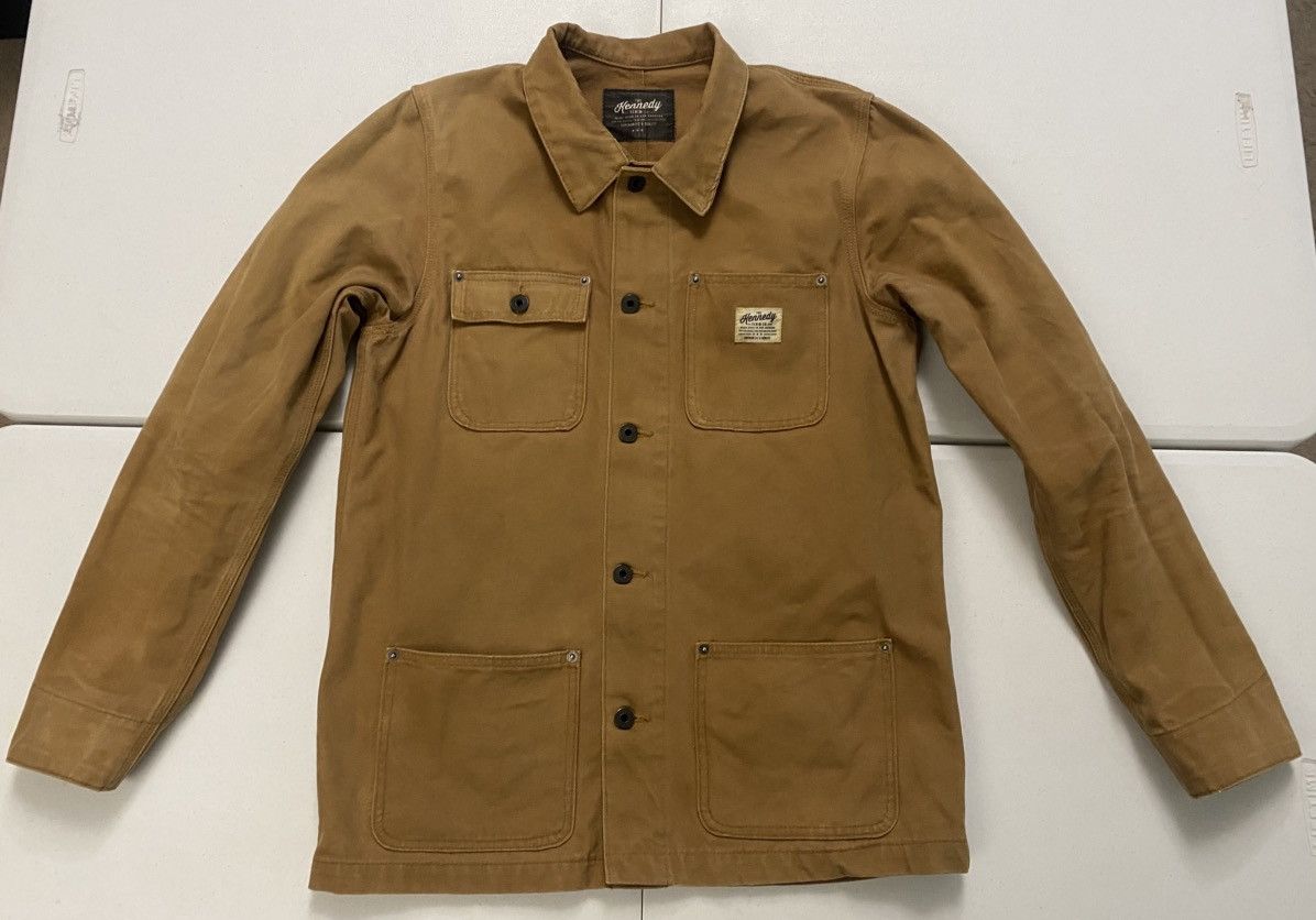 Other Kennedy Denim Co LA Brown 13oz Duck Canvas Chore Coat L VGC Size US L / EU 52-54 / 3 - 1 Thumbnail