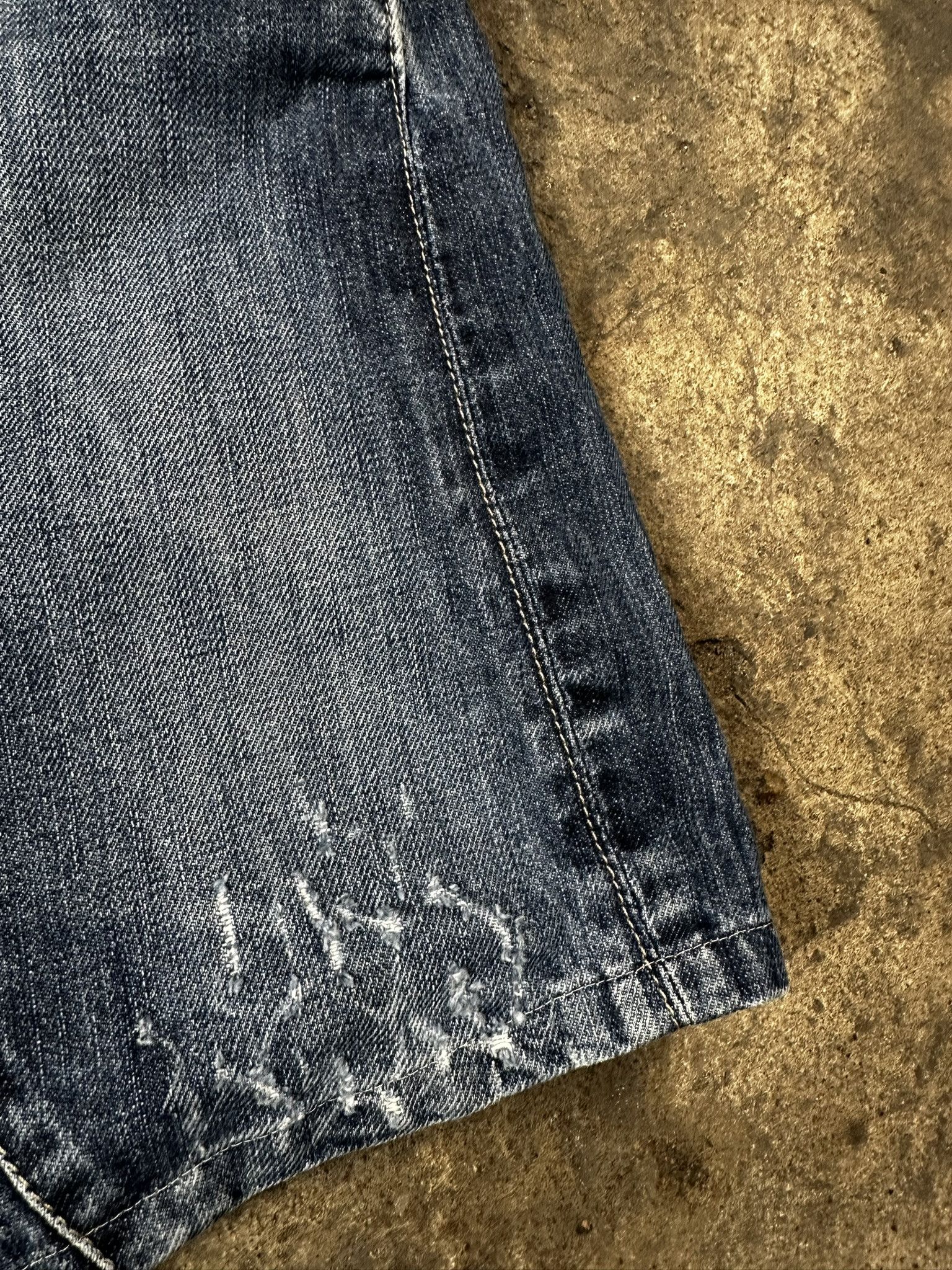 Engineered Garments × Levi's Vintage Y2k Levi's Engineered Distressed Jeans Shorts Size US 26 / EU 42 - 6 Thumbnail