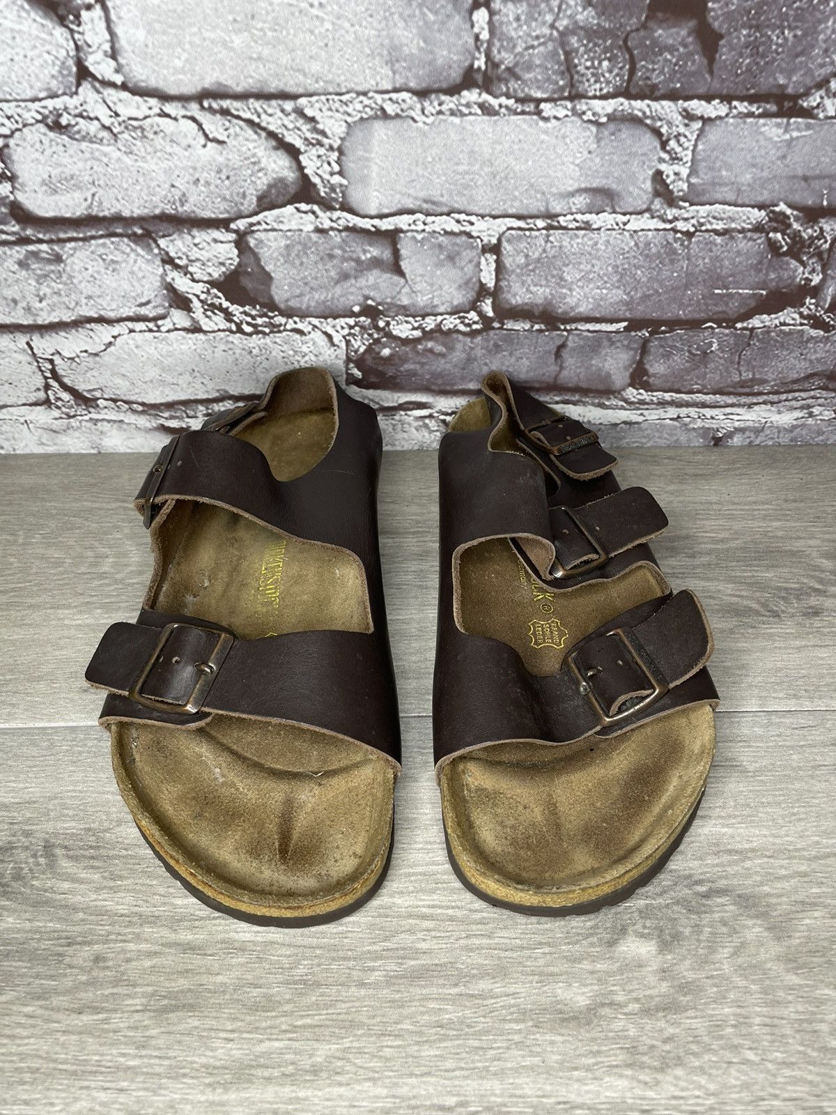 Birkenstock Birkenstock Milano Brown Leather Buckle Sandals Men 43EU Size US 10 / EU 43 - 3 Thumbnail