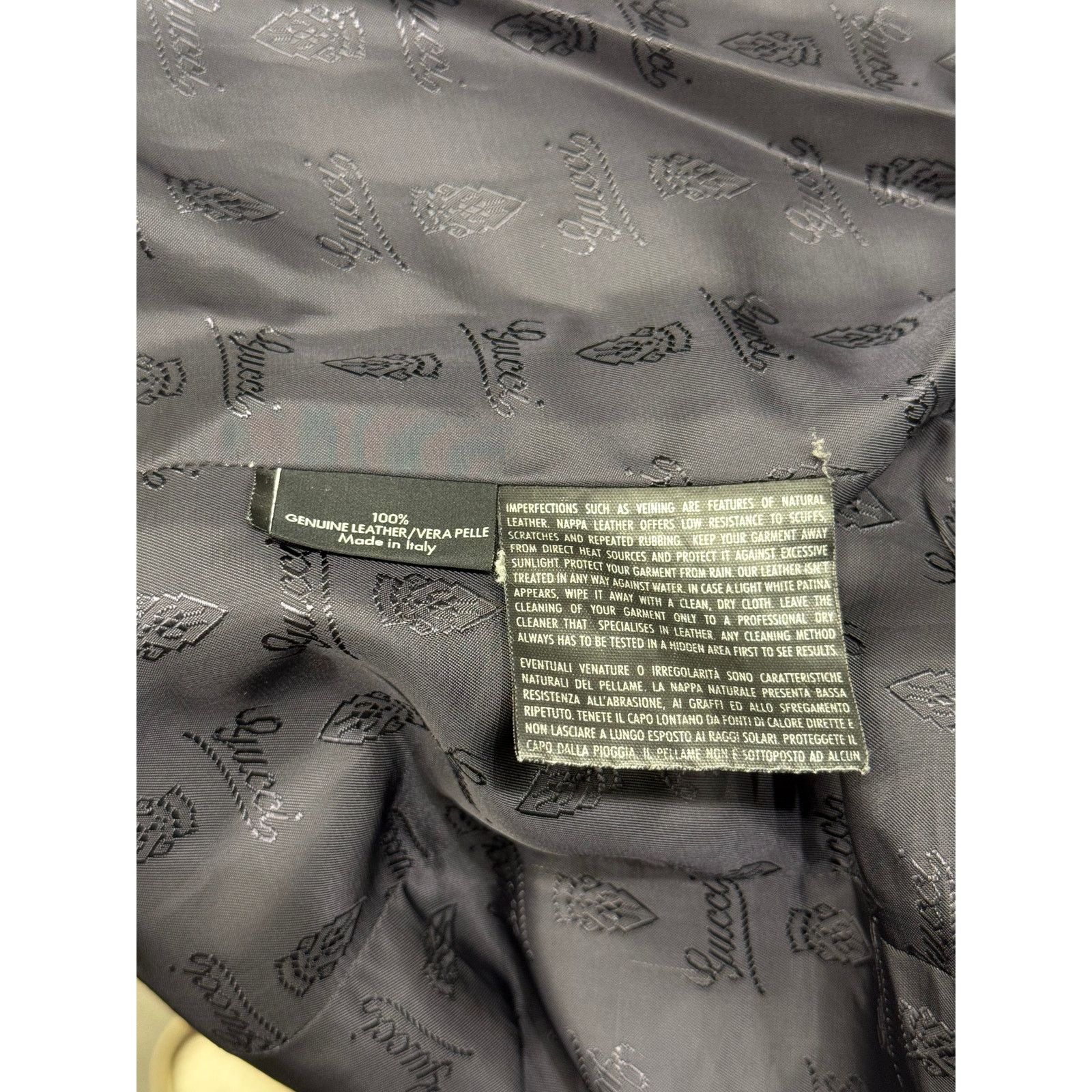 Gucci 2000s Gucci belted biker leather jacket Size US S / EU 44-46 / 1 - 9 Thumbnail