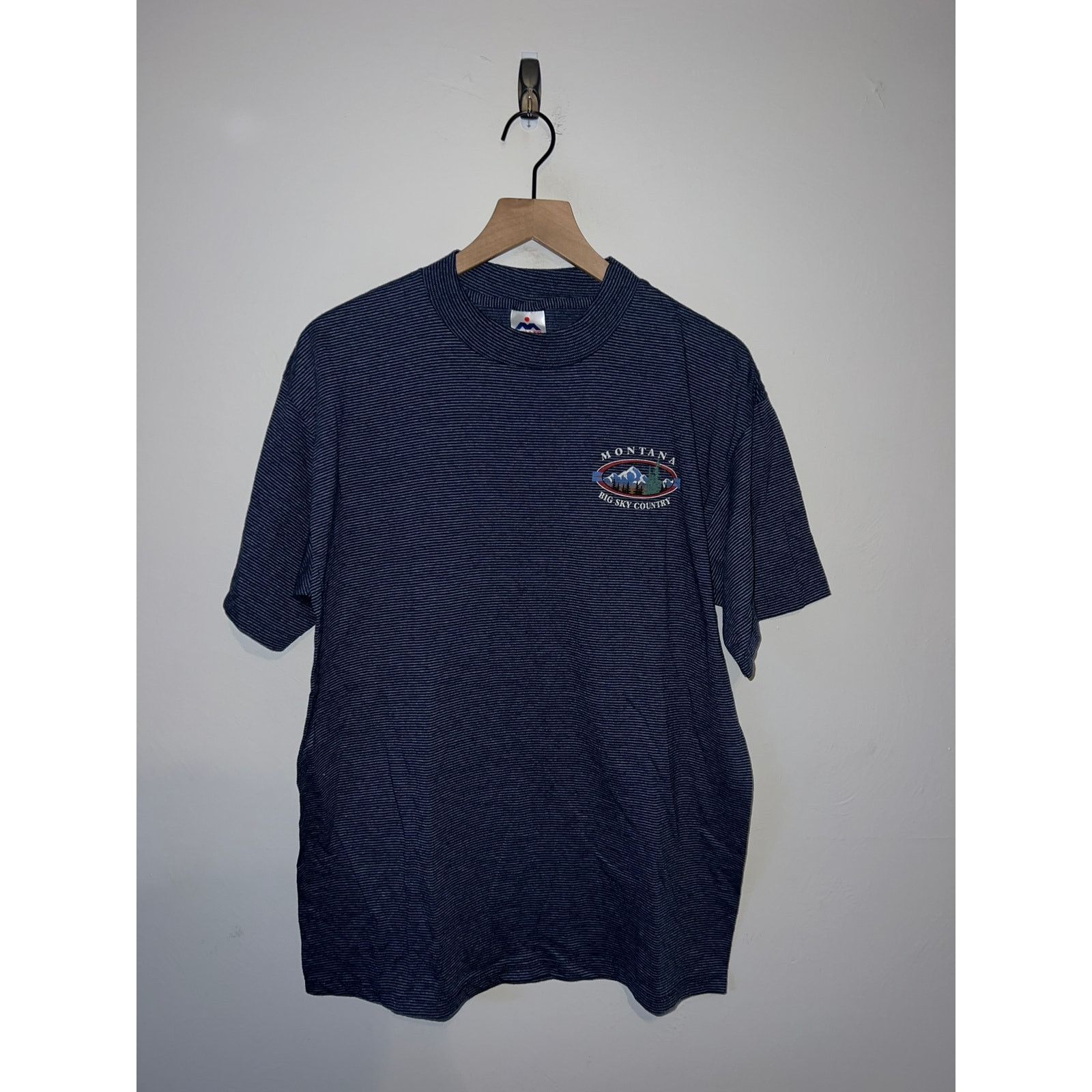 Vintage Vintage Montana Shirt Big Sky Country MT Blue Tee VTG Large Size US L / EU 52-54 / 3 - 1 Thumbnail