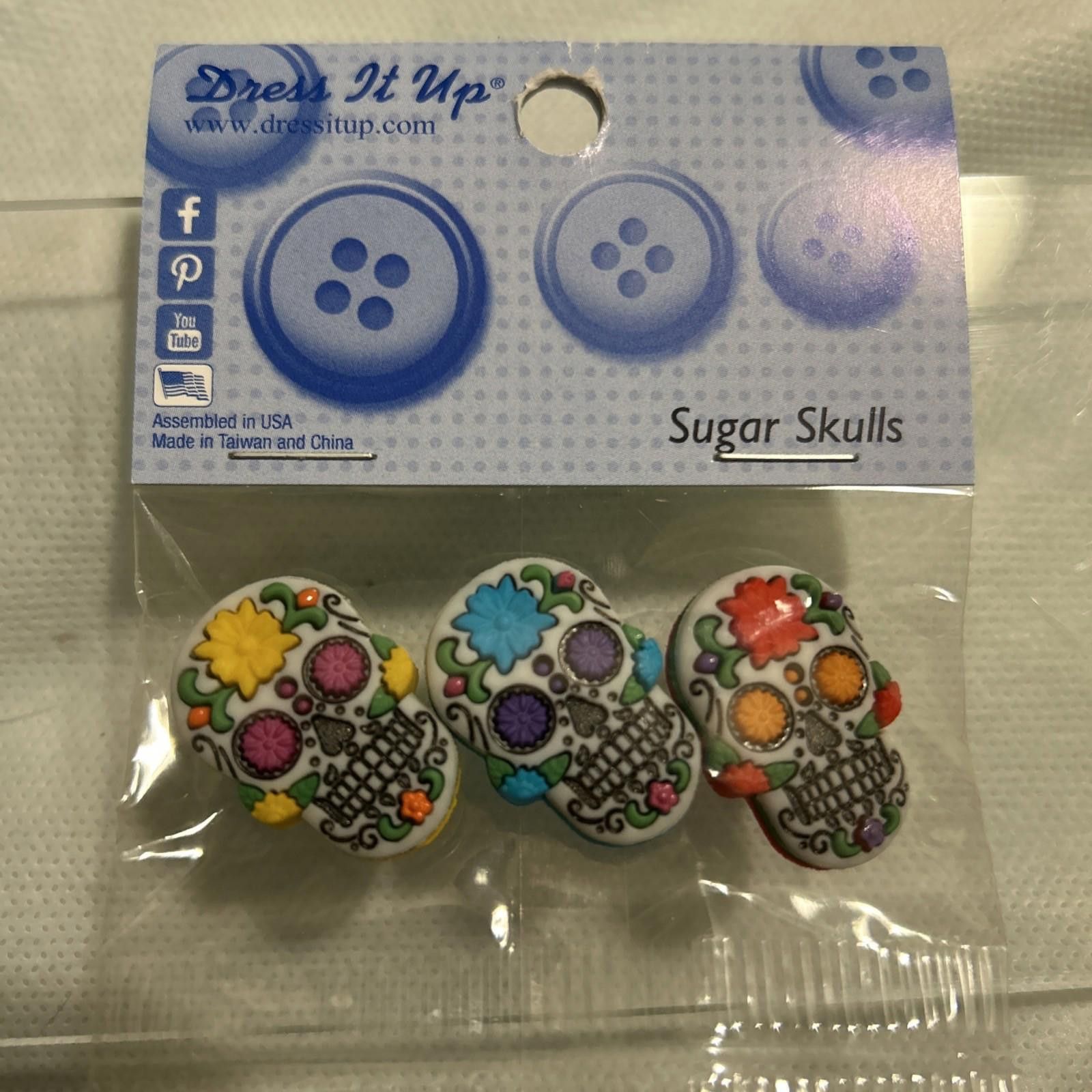 Other Dress It Up SUGAR SKULL Shang Back Buttons HAIRBOW BOW Size ONE SIZE - 4 Thumbnail