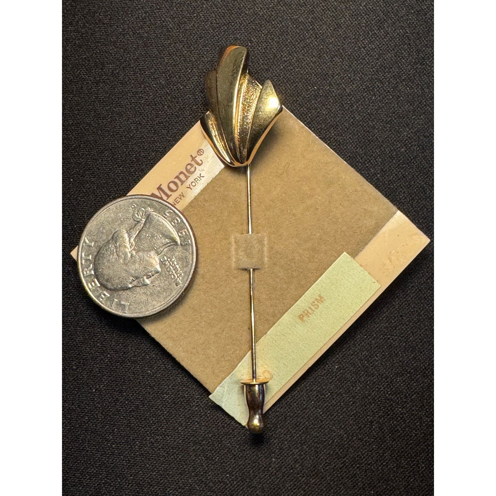 Monet Monet New Old Stock Gold Tone Flower Stick Pin Size ONE SIZE - 3 Thumbnail