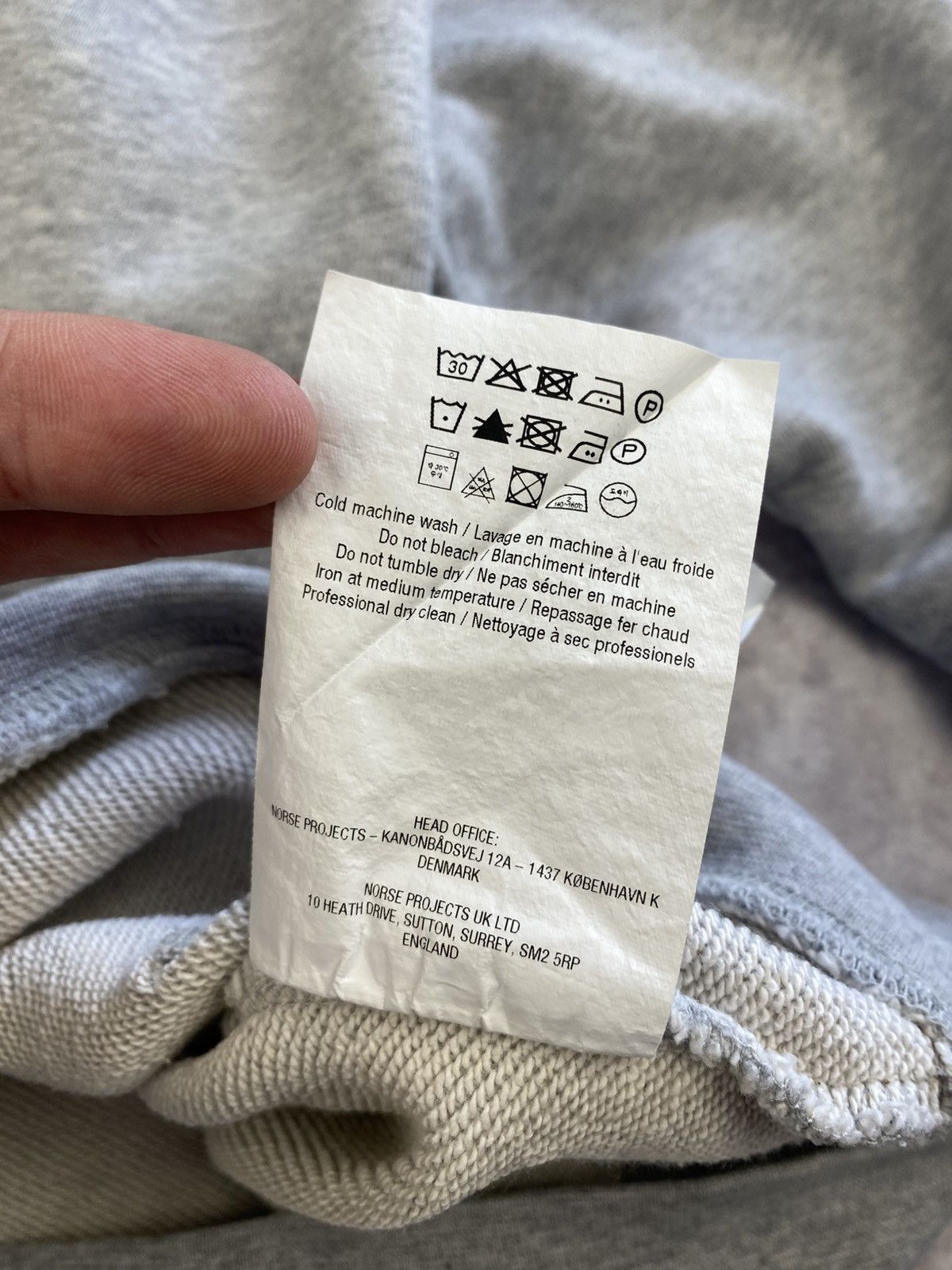 Norse Projects Norse Project Grey Minimalism Hoodie Size: S Size US S / EU 44-46 / 1 - 8 Thumbnail