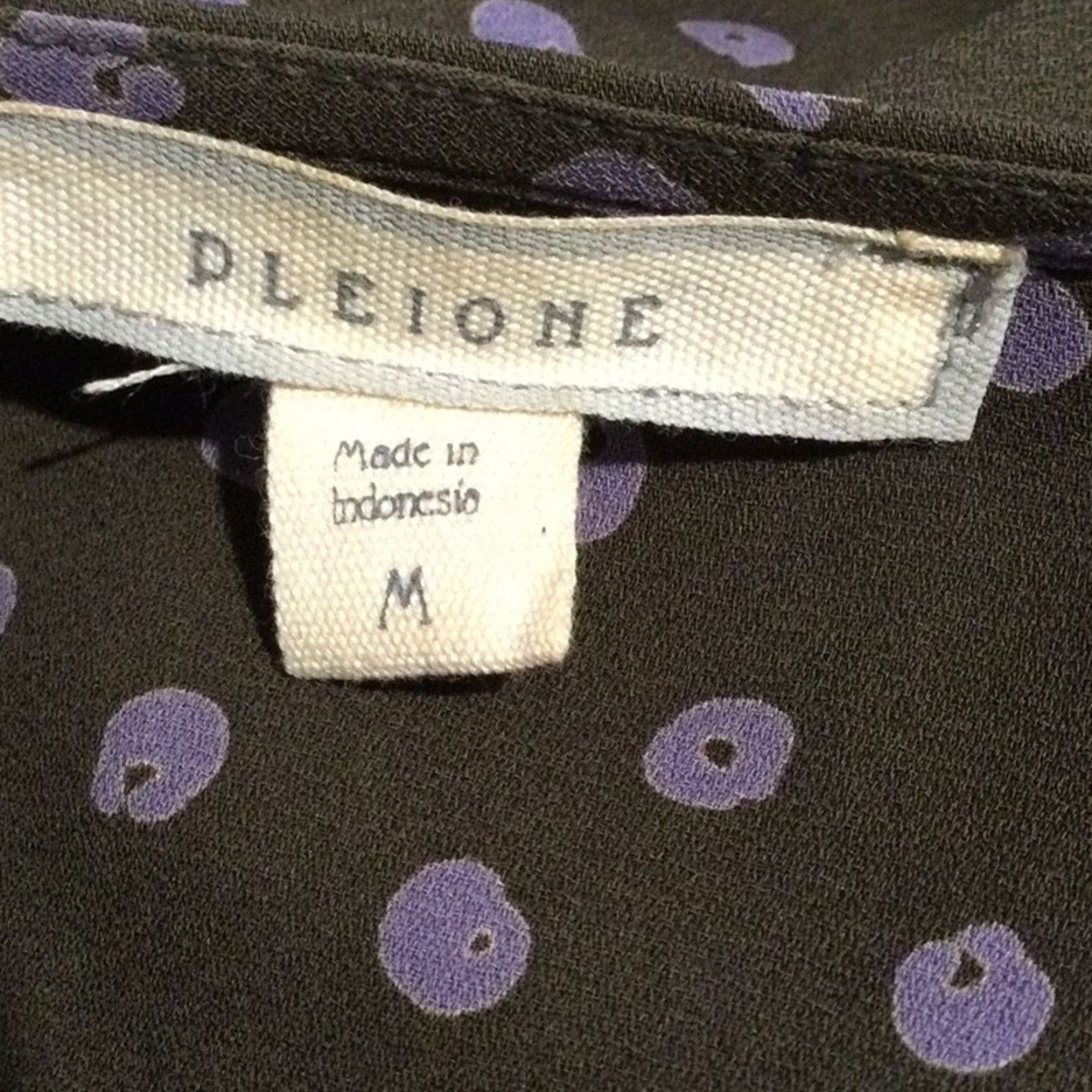 Other Pleione Olive & Lilac Rolltab Sleeve Faux Wrap Blouse Size M Size M / US 6-8 / IT 42-44 - 13 Thumbnail