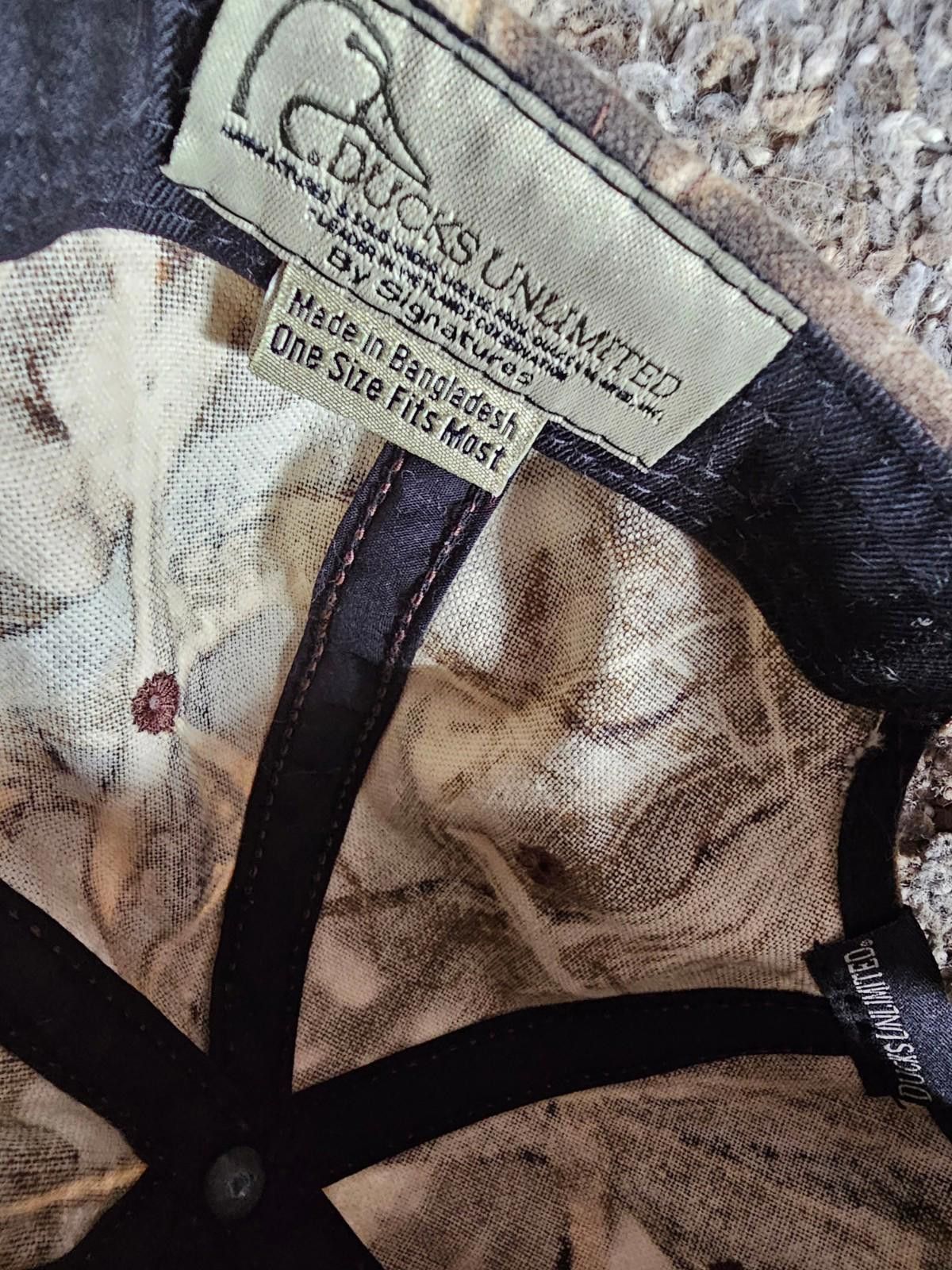 Designer Ducks Unlimited Grass Camo Strapback Hat Size ONE SIZE - 7 Thumbnail