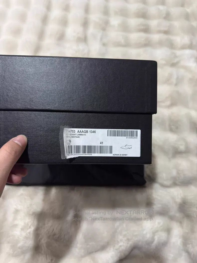 Saint Laurent Paris Saint Laurent Paris Metallic Silver Leather Shoes Size US 8 / EU 41 - 7 Thumbnail