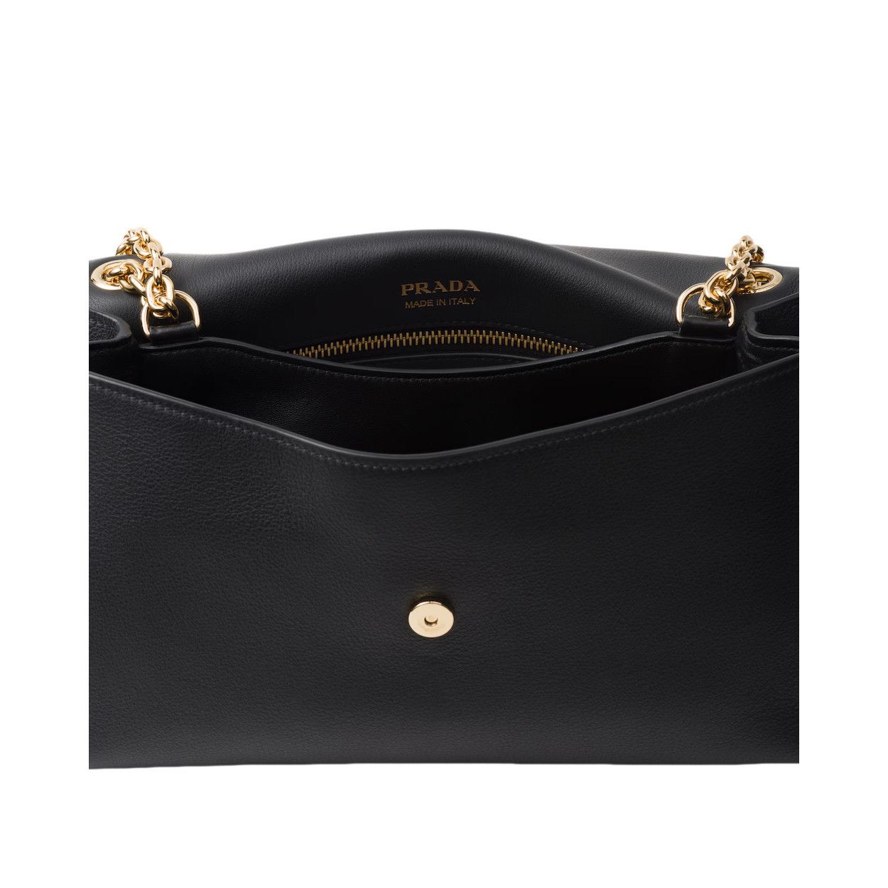 Prada PRADA Doux Medium $4250 Black Leather Shoulder Bag New & Aut Size ONE SIZE - 4 Thumbnail