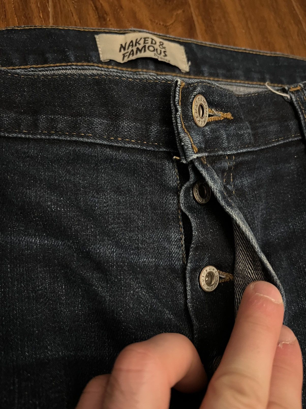 Naked & Famous Naked & Famous OTR Nightshade Stretch Selvedge Jeans Size US 38 / EU 54 - 8 Thumbnail