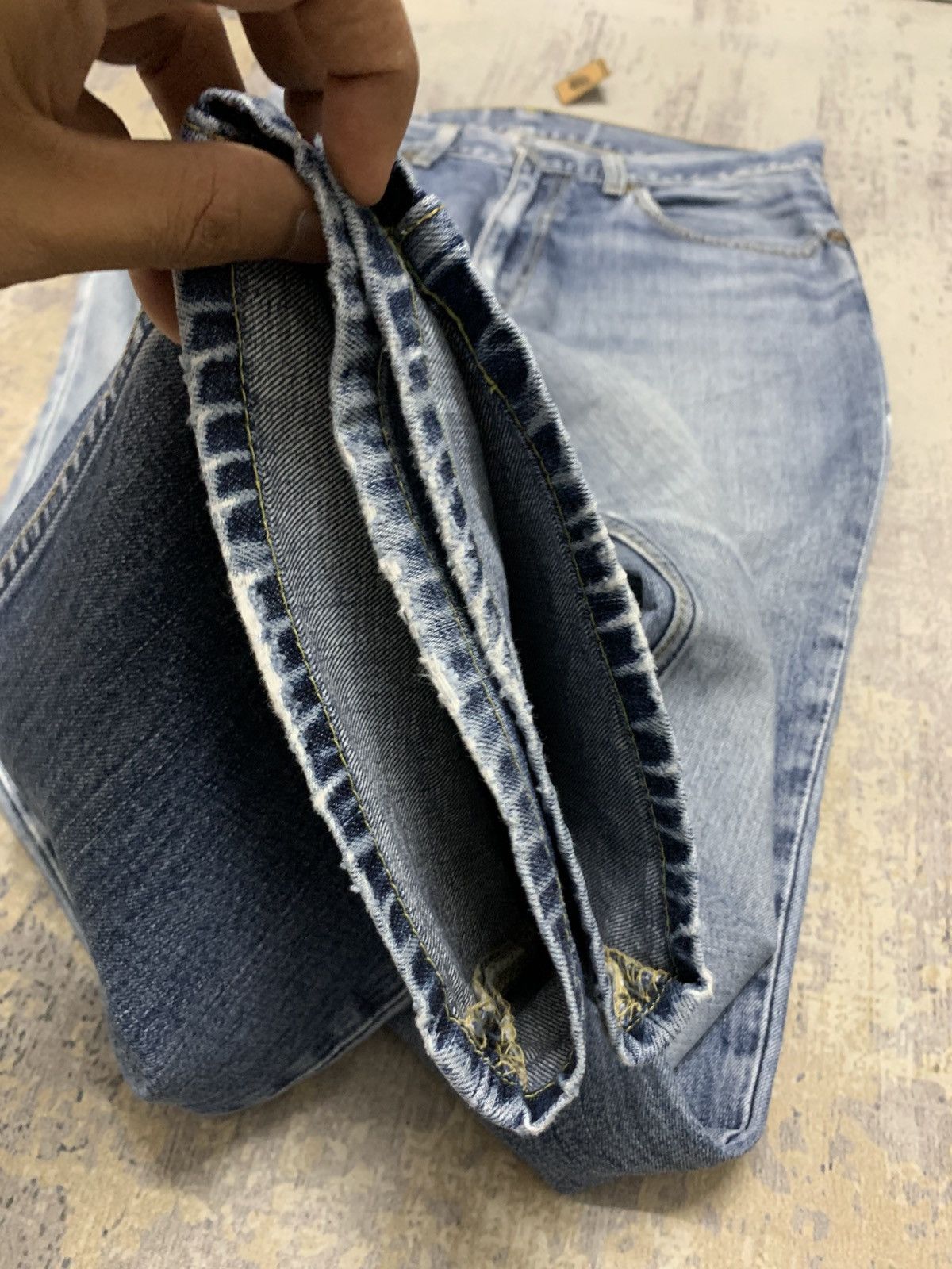 Levi's Levi's 502 Baggy Blue Wash Distressed Jeans W32x30 Size US 32 / EU 48 - 6 Thumbnail
