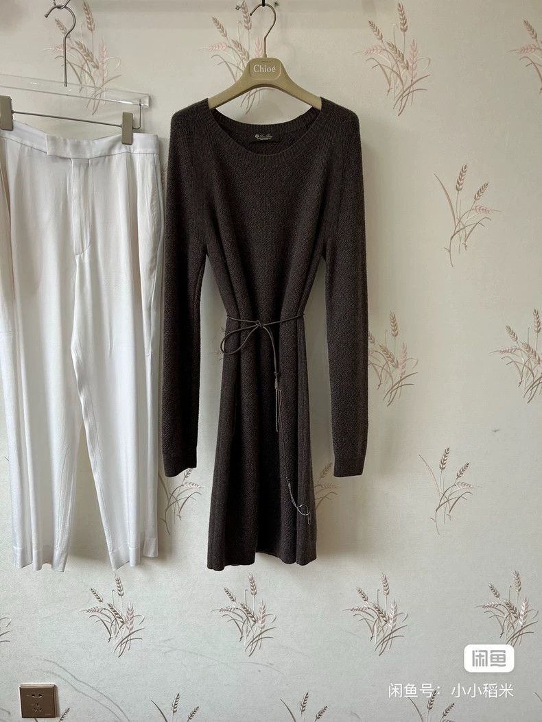 Loro Piana LORO PIANA A small goat cashmere dress Size M / US 6-8 / IT 42-44 - 6 Thumbnail