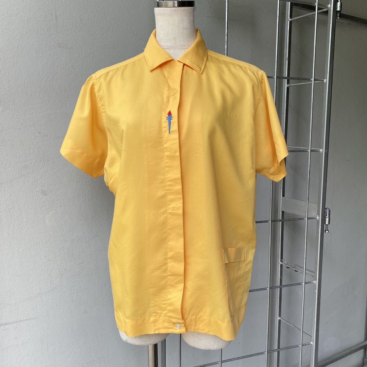 Other Hilton Yellow Short-Sleeve Bowling Shirt Size XS / US 0-2 / IT 36-38 - 17 Thumbnail
