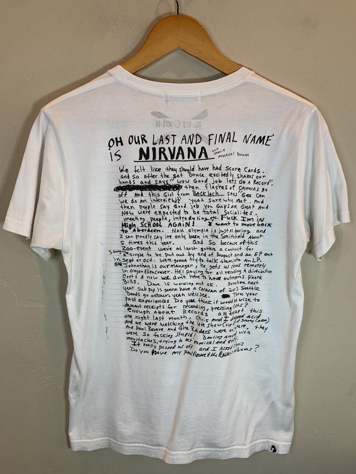Band Tees × Hysteric Glamour *RARE* Hysteric Glamour Kurt Cobain Nirvana Love Buzz Shirt Size US S / EU 44-46 / 1 - 2 Thumbnail