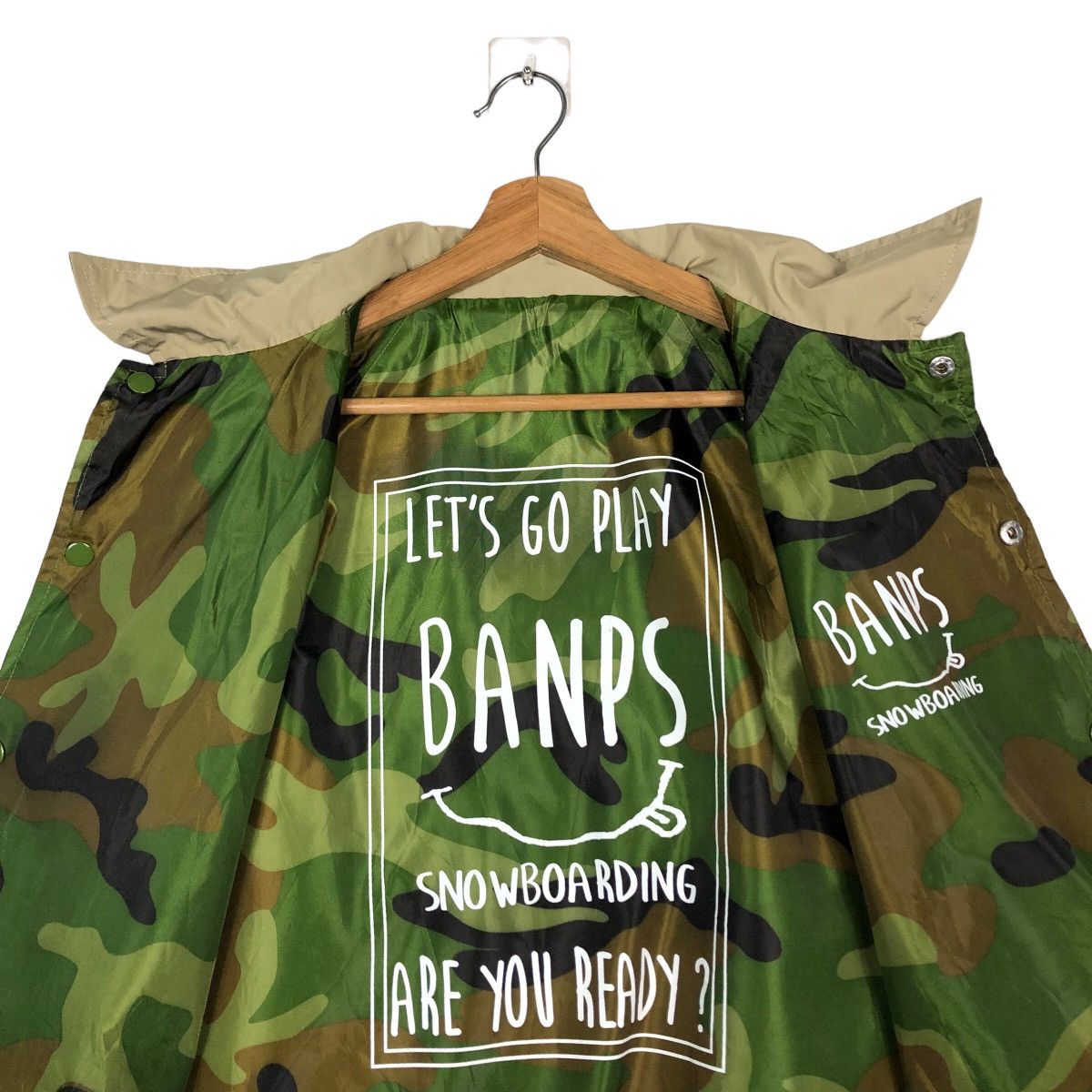 Japanese Brand 🔥Very Worn Bomber Jacket Banps Snowboarding Big Logo Size US M / EU 48-50 / 2 - 14 Thumbnail