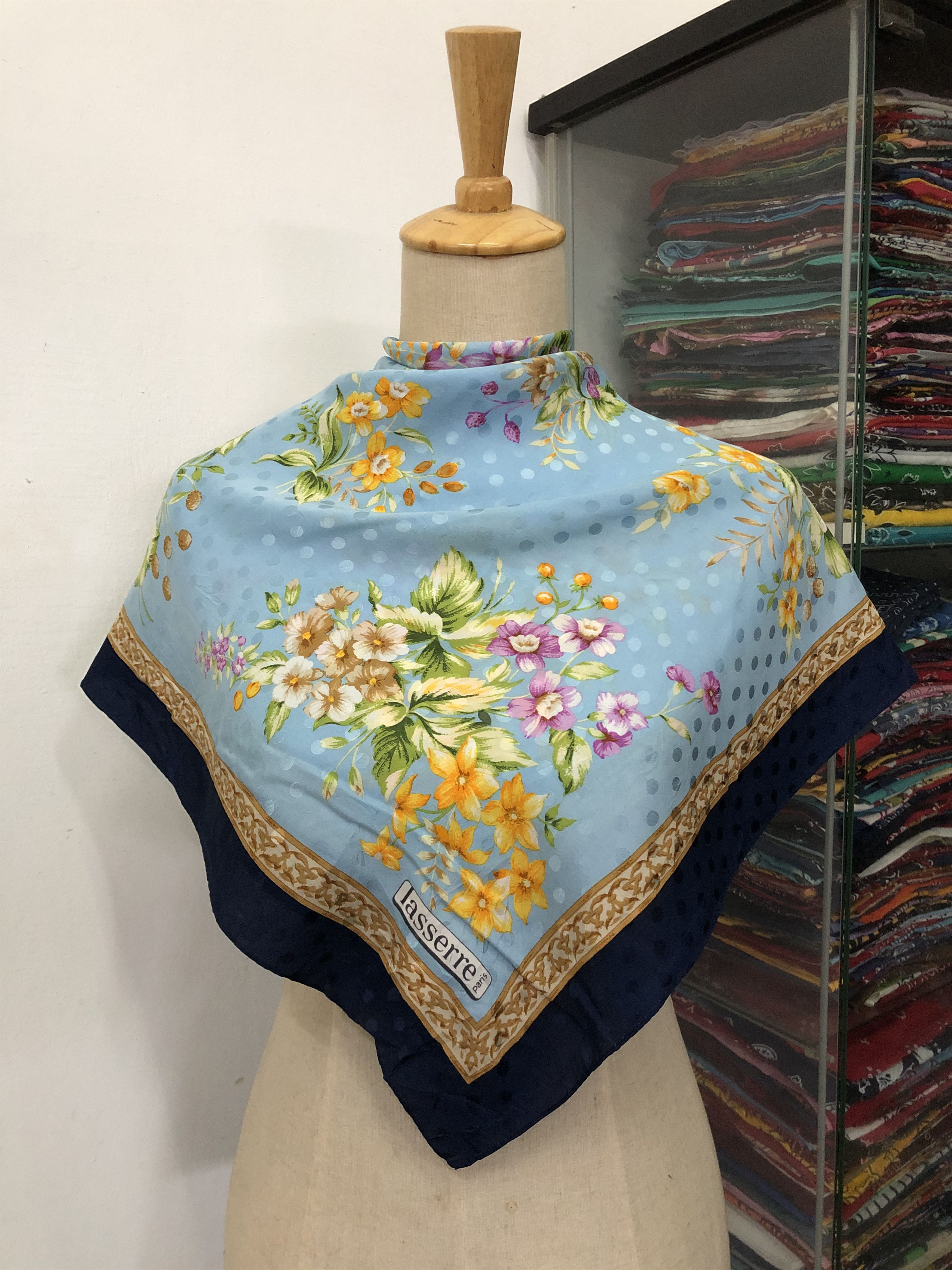 Vintage Lasserre Silk Scarf