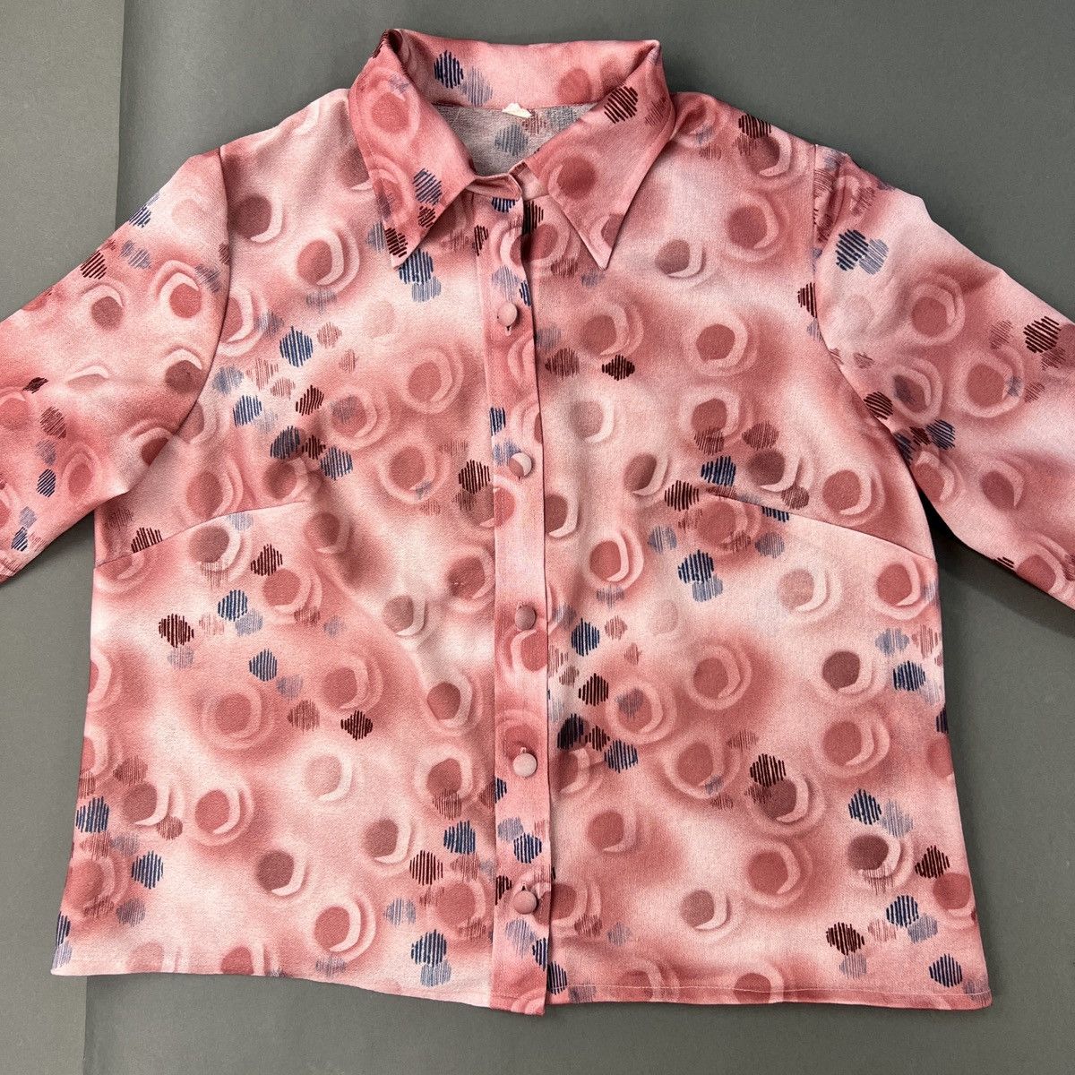 Vintage 80s VTG Abstract Allover Print Button Up Shirt Size L / US 10 / IT 46 - 5 Thumbnail