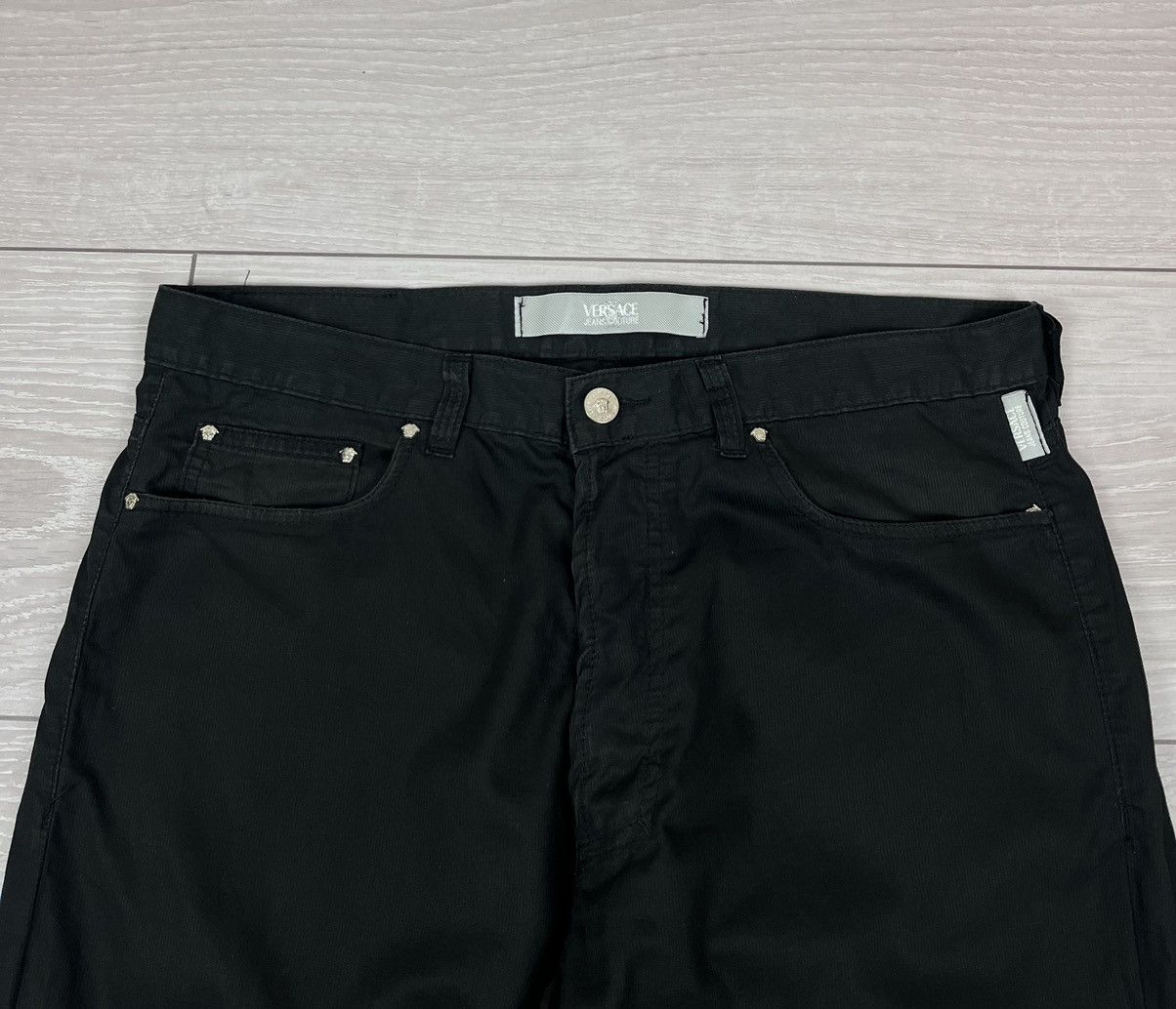Versace Jeans Couture Versace Jeans Couture Vintage 90s Black Wide Leg Pants Size US 32 / EU 48 - 6 Thumbnail