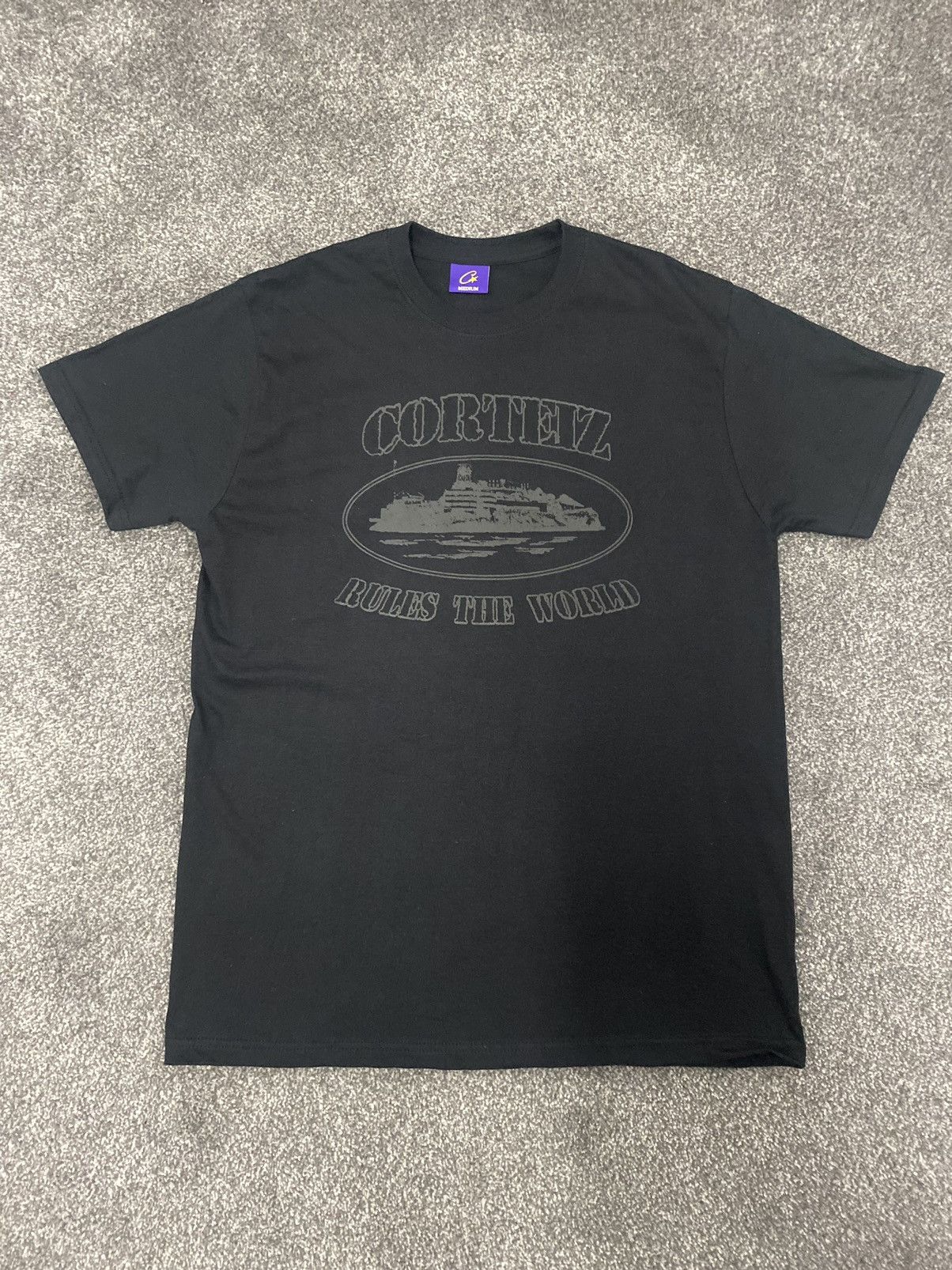 トップス Corteiz OG ALCATRAZ ITALIA TEE Corteiz Og Alcatraz Italia Tee Black