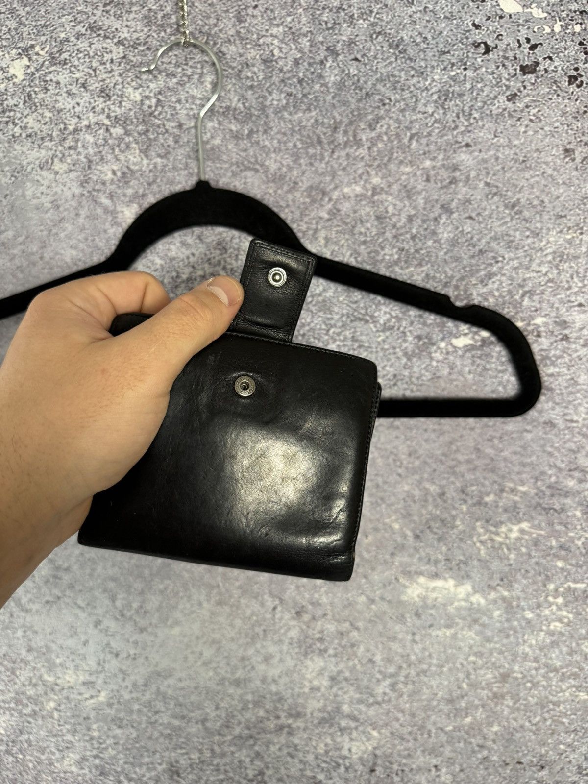 Gucci × Vintage Gucci Wallet Bifold Vintage Black Leather Unisex Authentic Size ONE SIZE - 20 Thumbnail