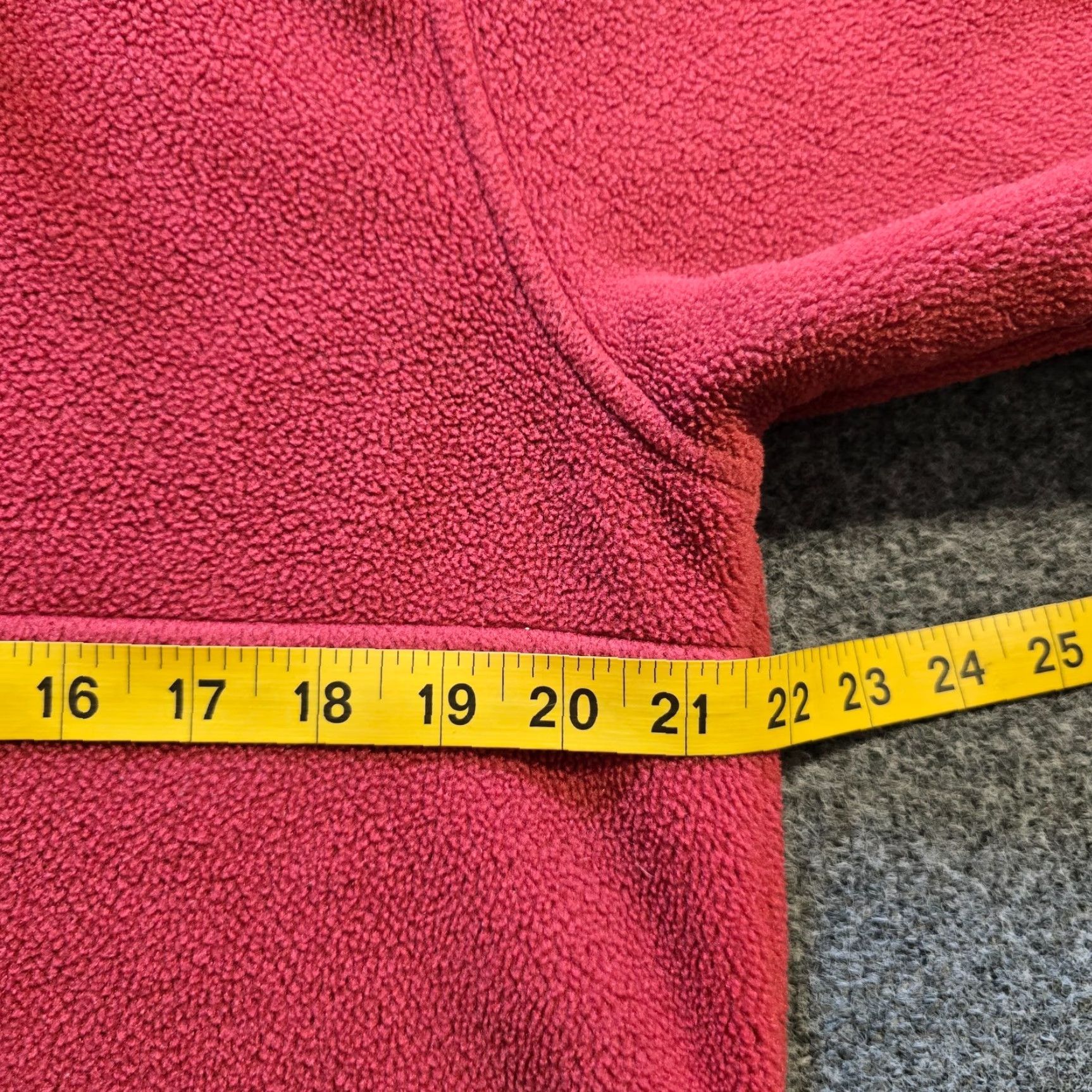 Vintage VINTAGE L.L. Bean Sweater Women Size M Red Fleece 1/4 Button Casual Pullover Mock Neck Winter Fall Spring Women Size M / US 6-8 / IT 42-44 - 6 Thumbnail