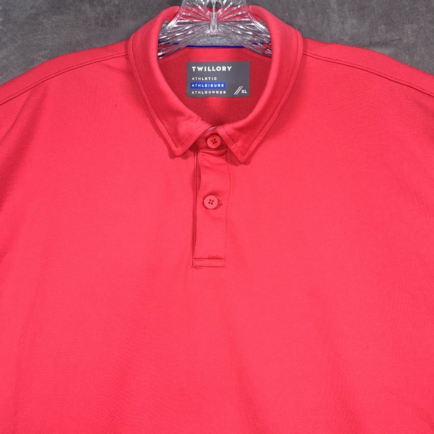 Vintage Twillory Golf Polo Shirt Mens XL Pink Athletic Performance Stretch Short Sleeve Size US XL / EU 56 / 4 - 2 Thumbnail