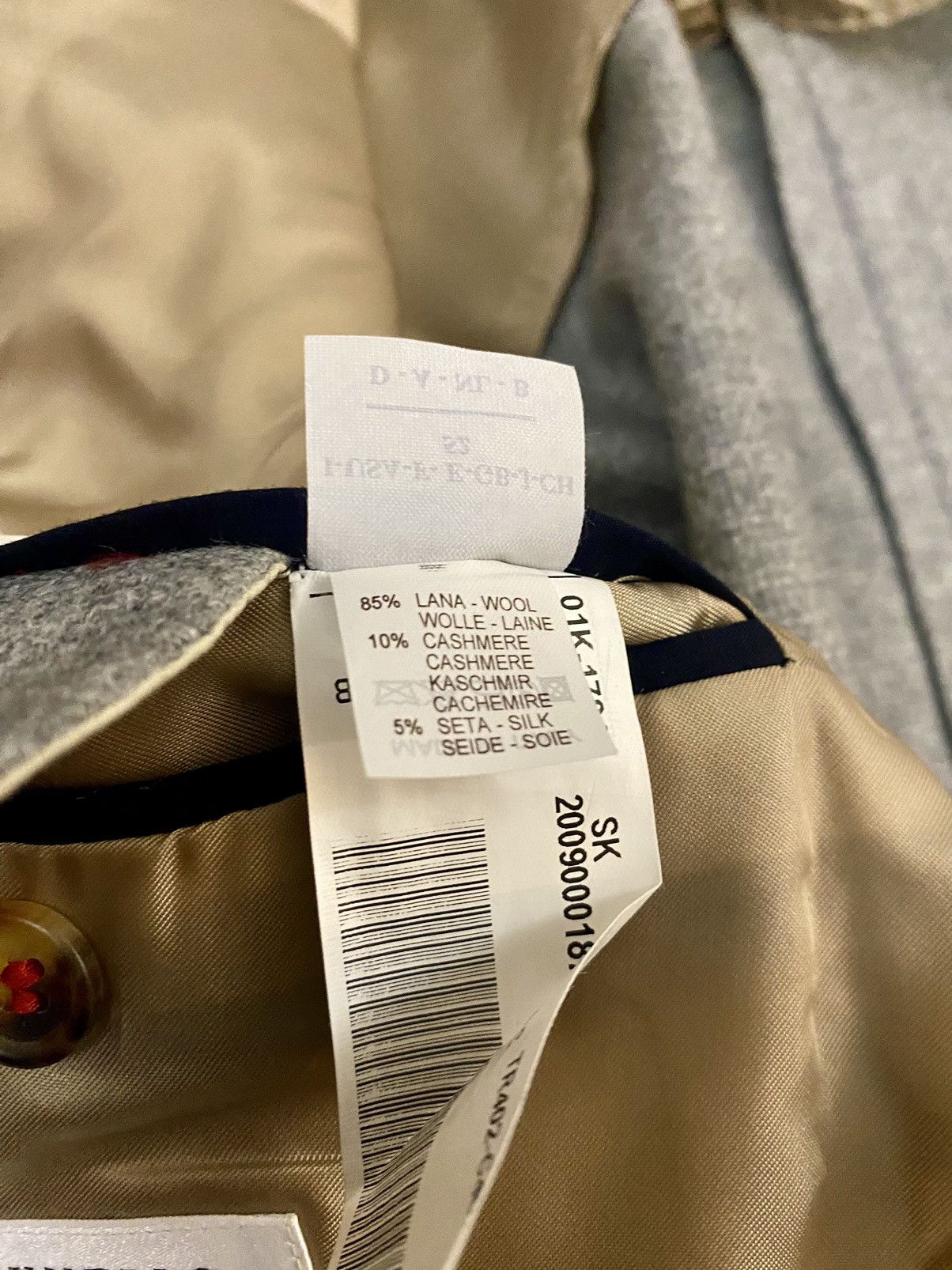 Brunello Cucinelli Brunello Cucinelli 🇮🇹 grey wool/cashmere logo blazer 52 NEW Size 42R - 15 Thumbnail
