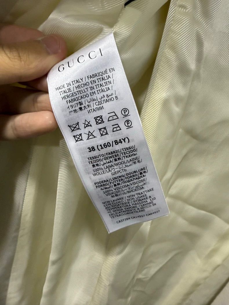 Gucci Gucci White gold-buttoned wool jacket 2504-Nextarrow Size XS / US 0-2 / IT 36-38 - 4 Thumbnail