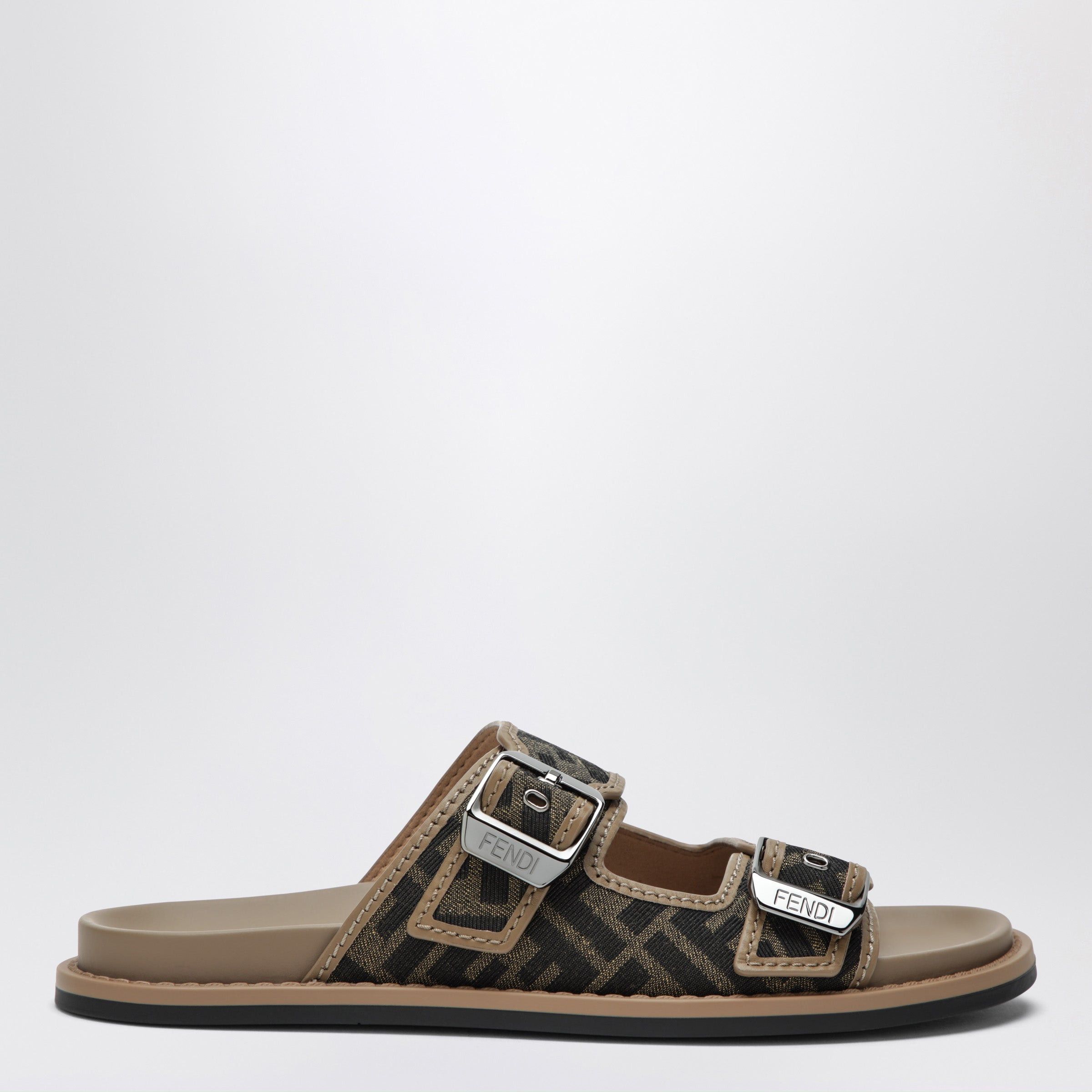 Fendi Fendi Fendi Feel Sandal In Ff Jacquard Fabric Size US 10 / EU 43 - 1 Thumbnail